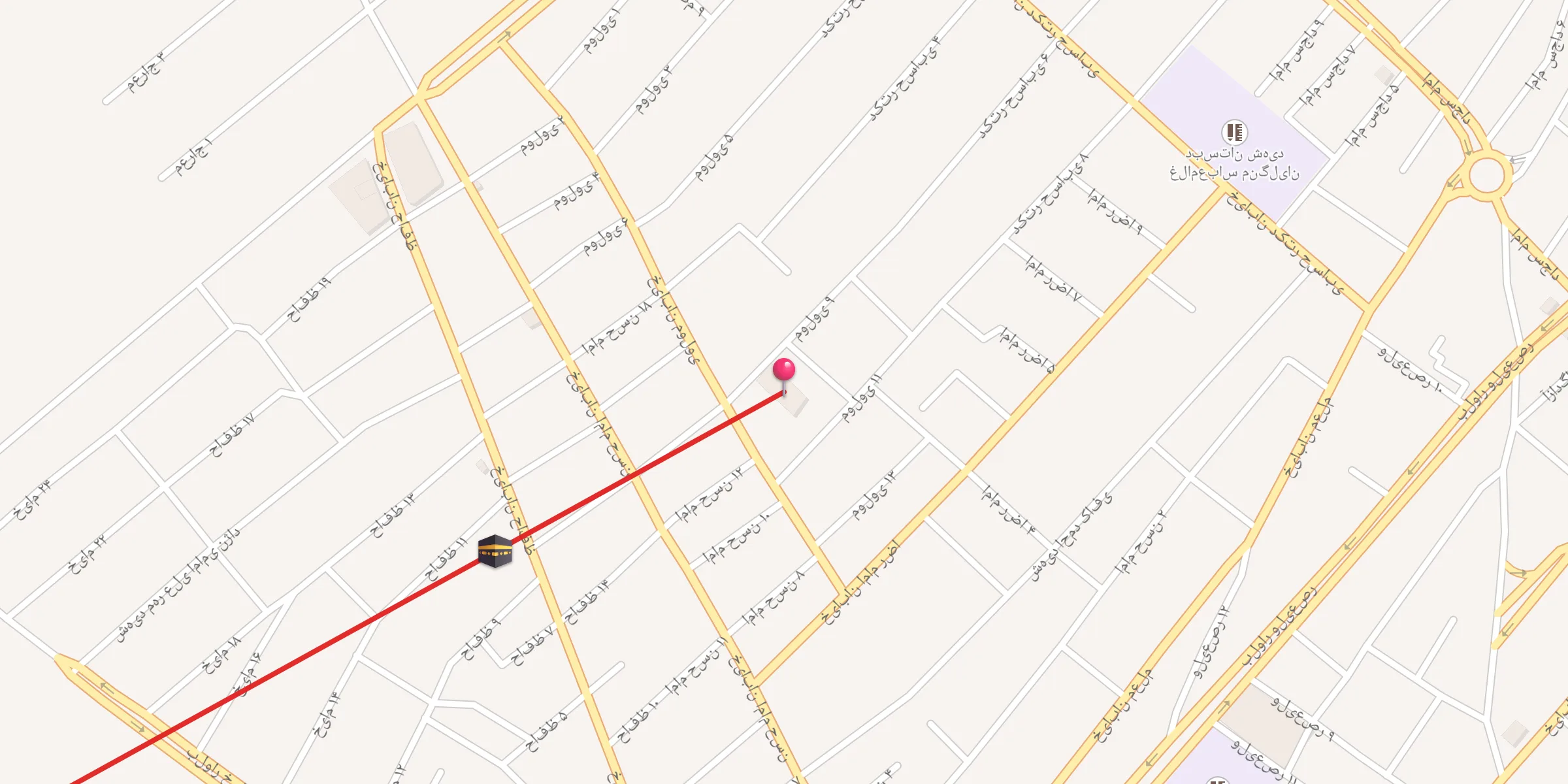 Carte de localisation : مسجد باب الحوایج