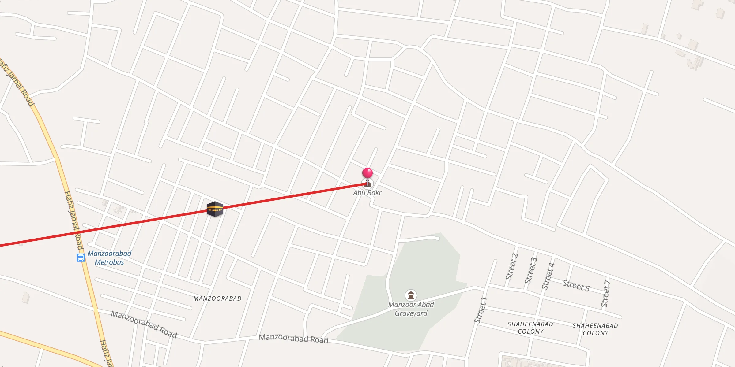 Carte de localisation : Abu Bakr