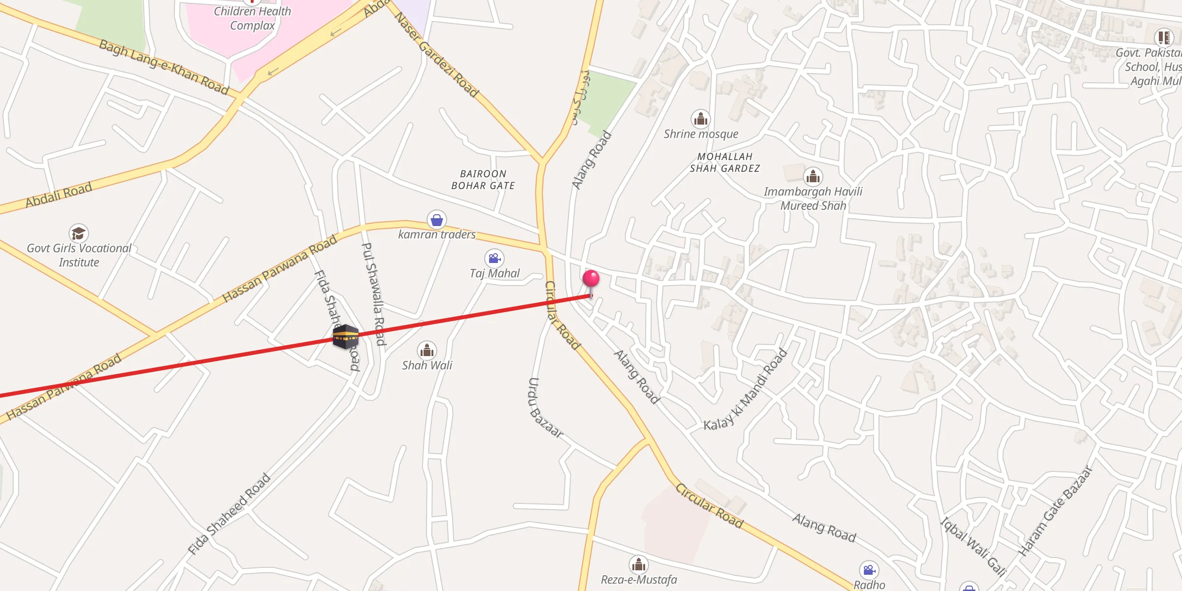 Carte de localisation : Darkhana Wali