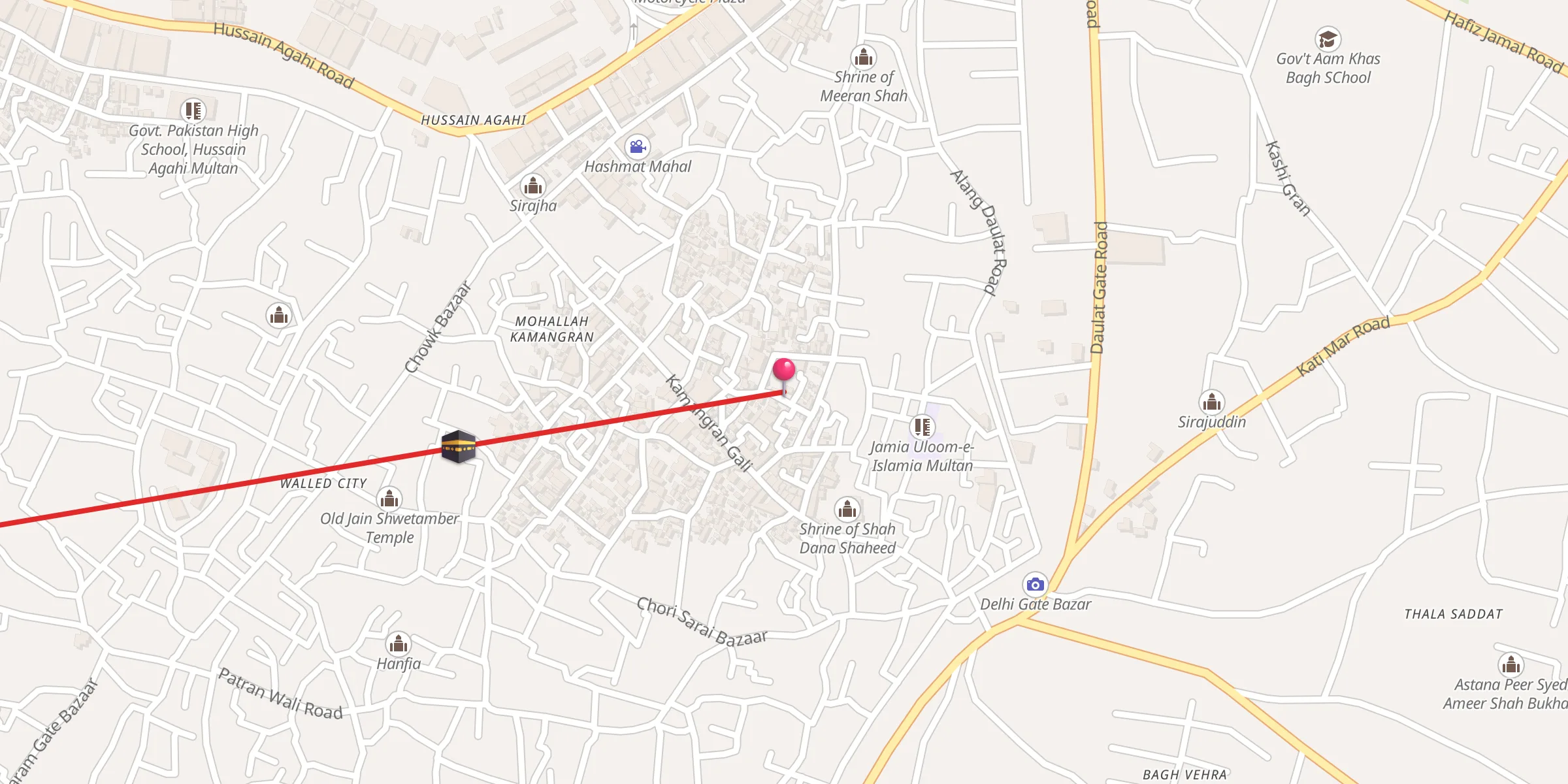 Carte de localisation : Hussain Bux Chishti