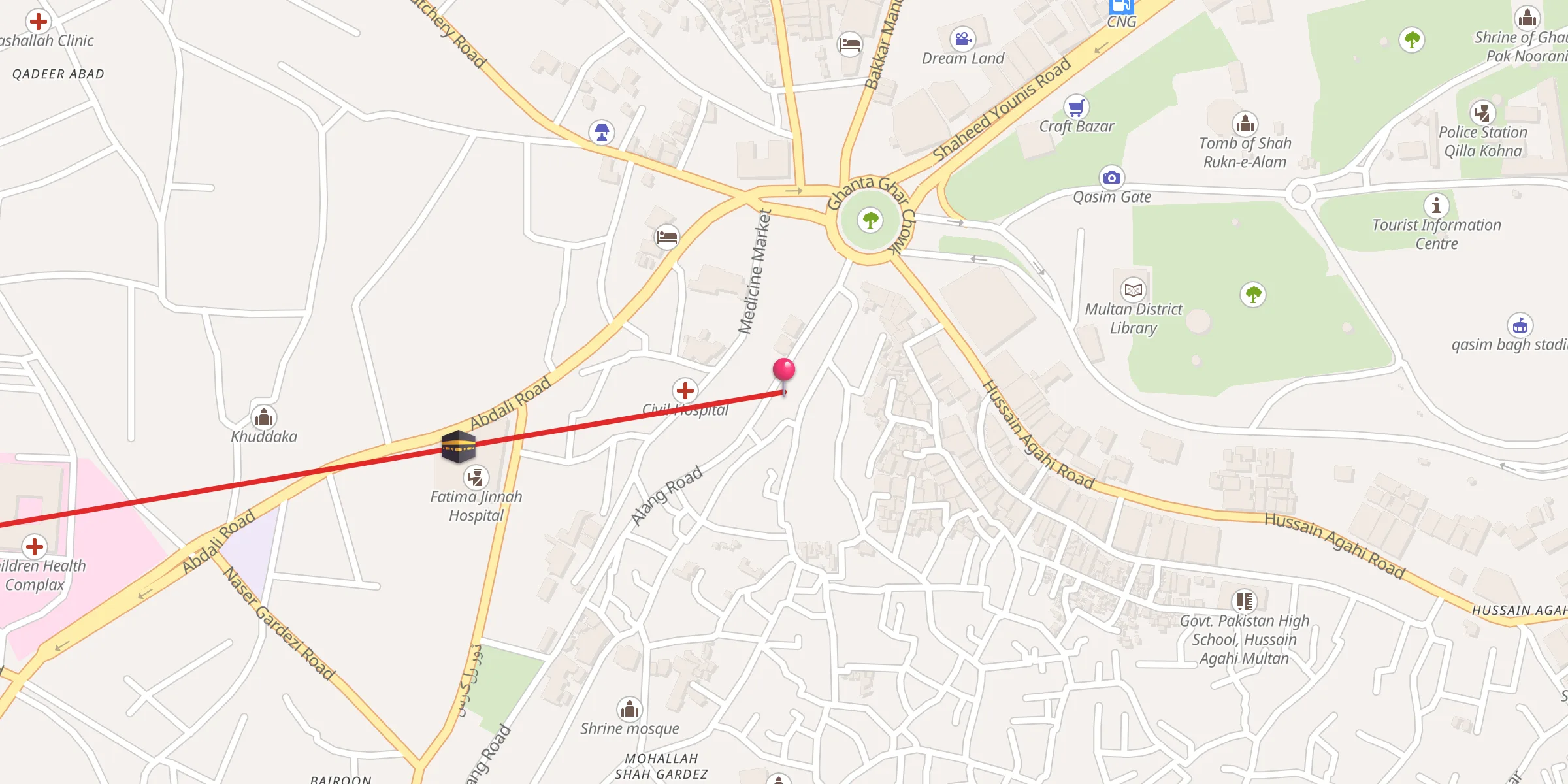 Carte de localisation : Hammam Wali