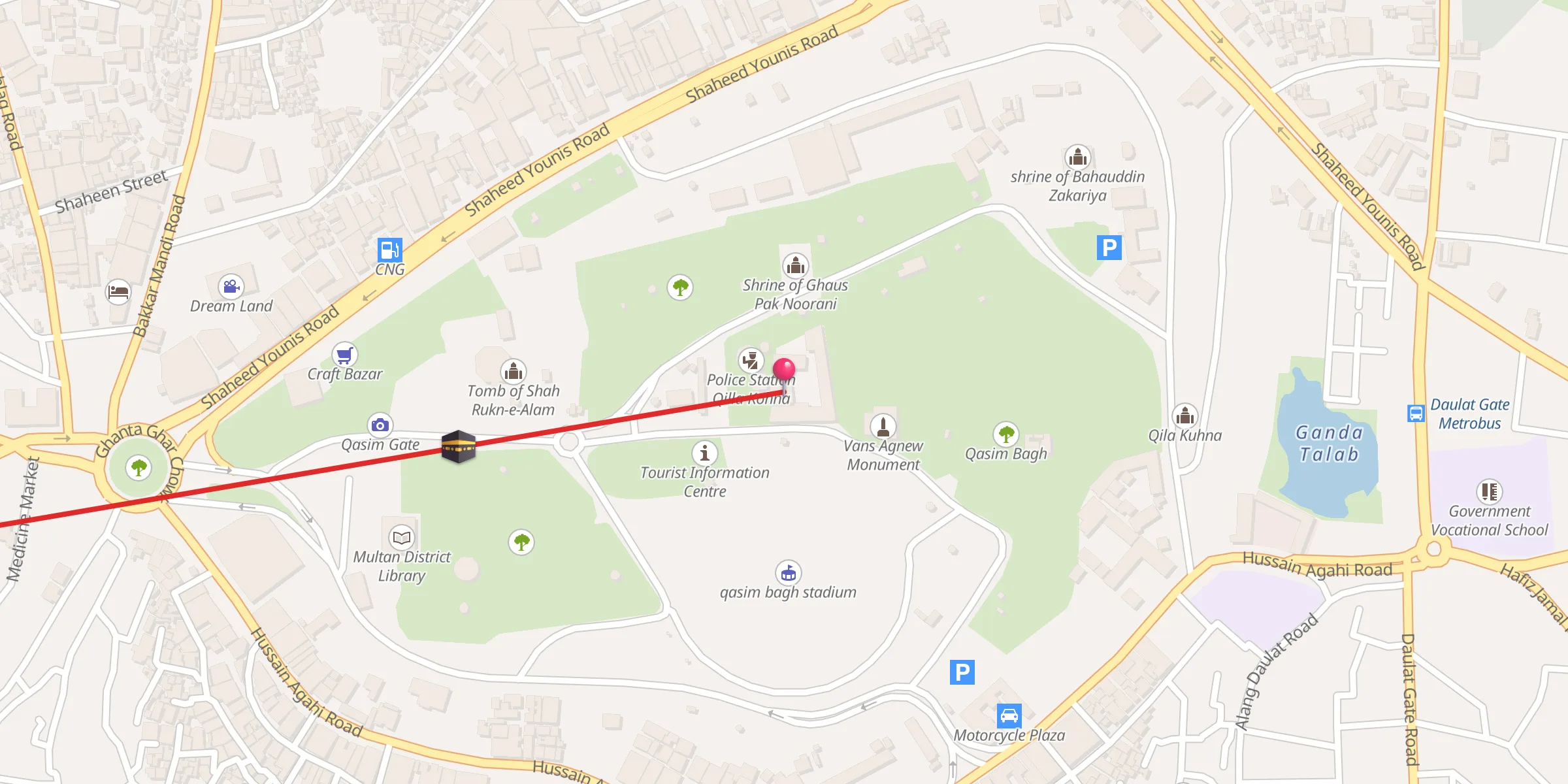 Carte de localisation : Ghousia Hamidia