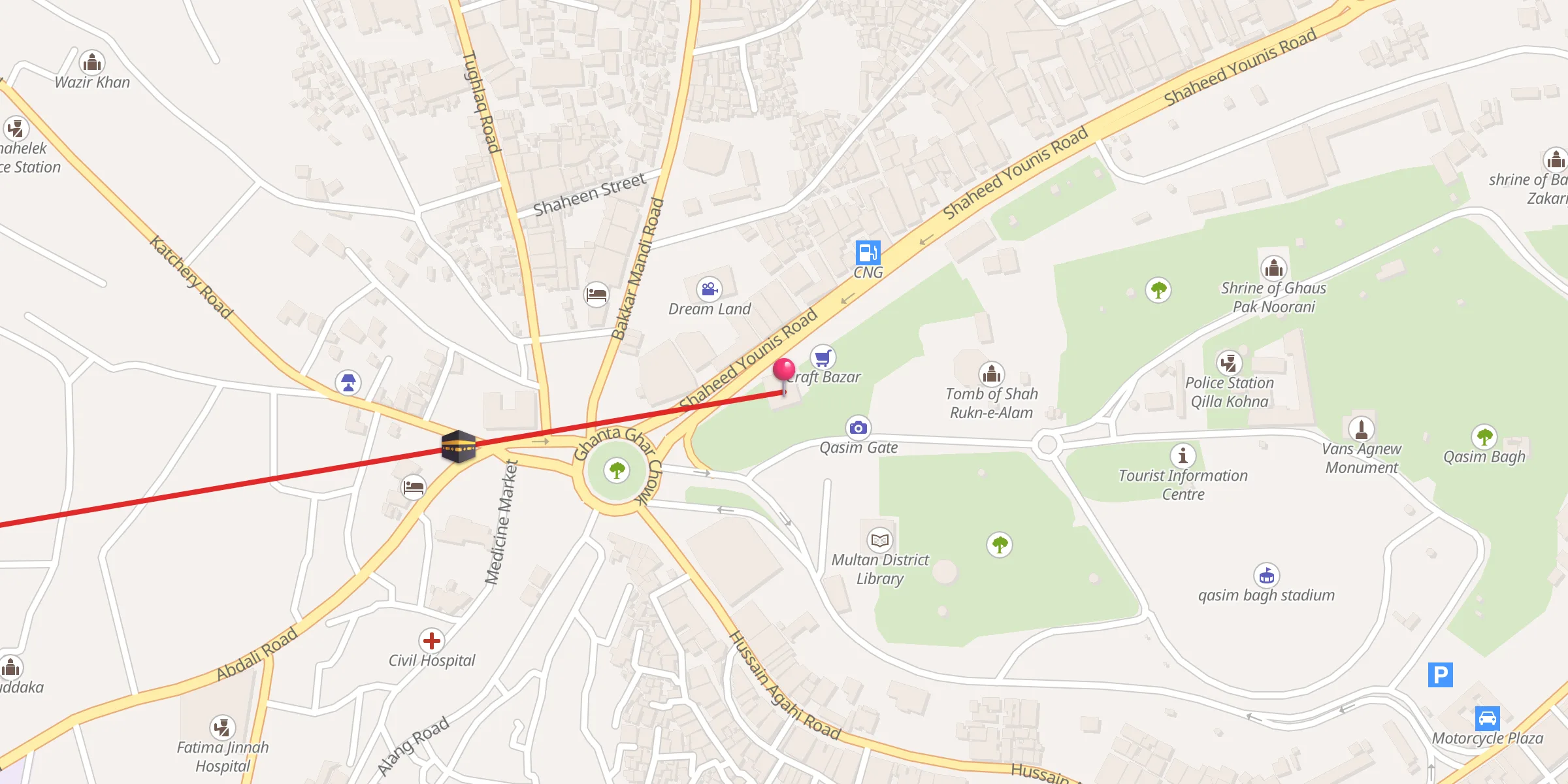 Carte de localisation : Al-Muzaffar