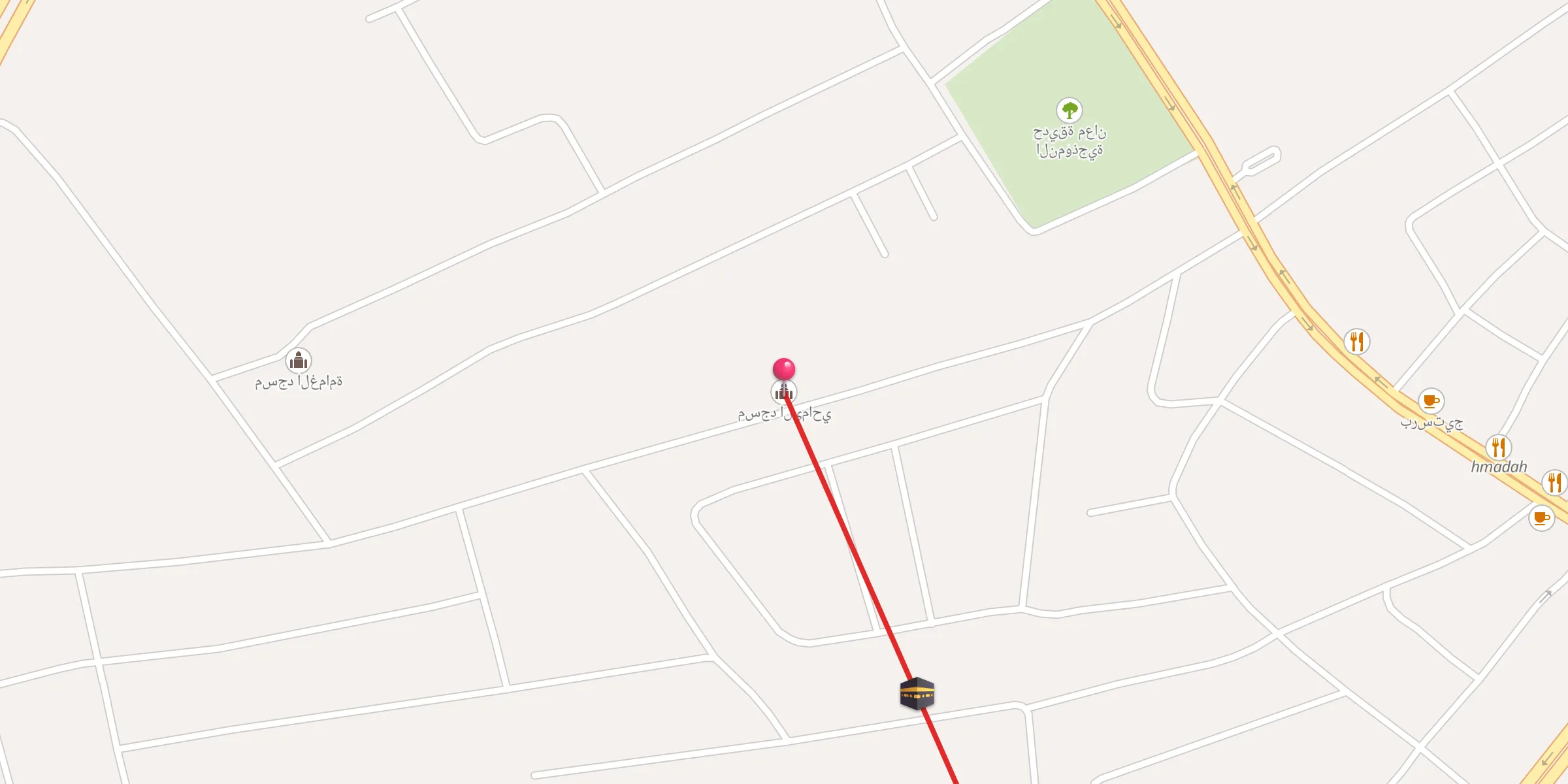 Carte de localisation : مسجد اليماحي