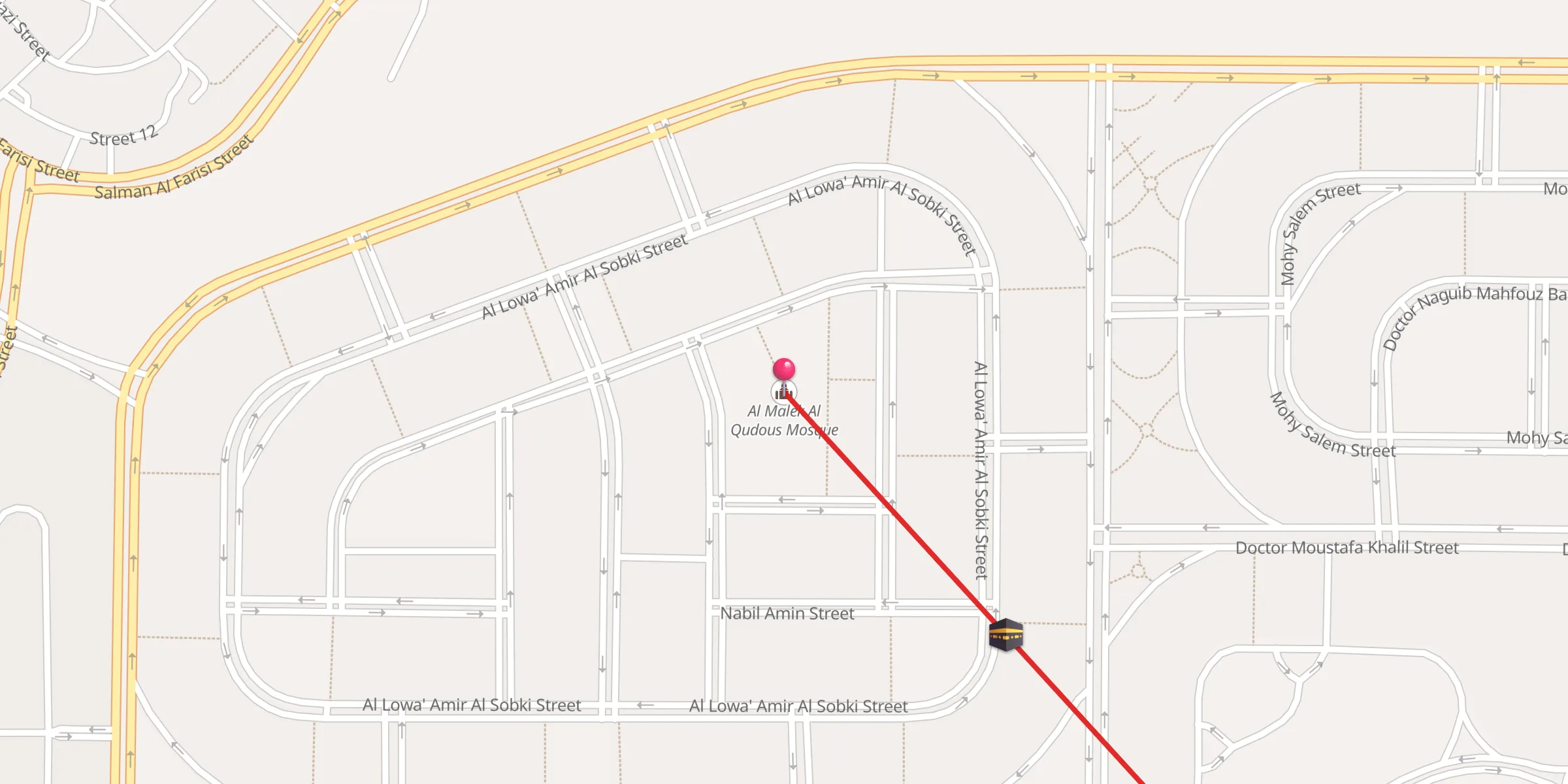 Carte de localisation : مسجد الملك القدوس