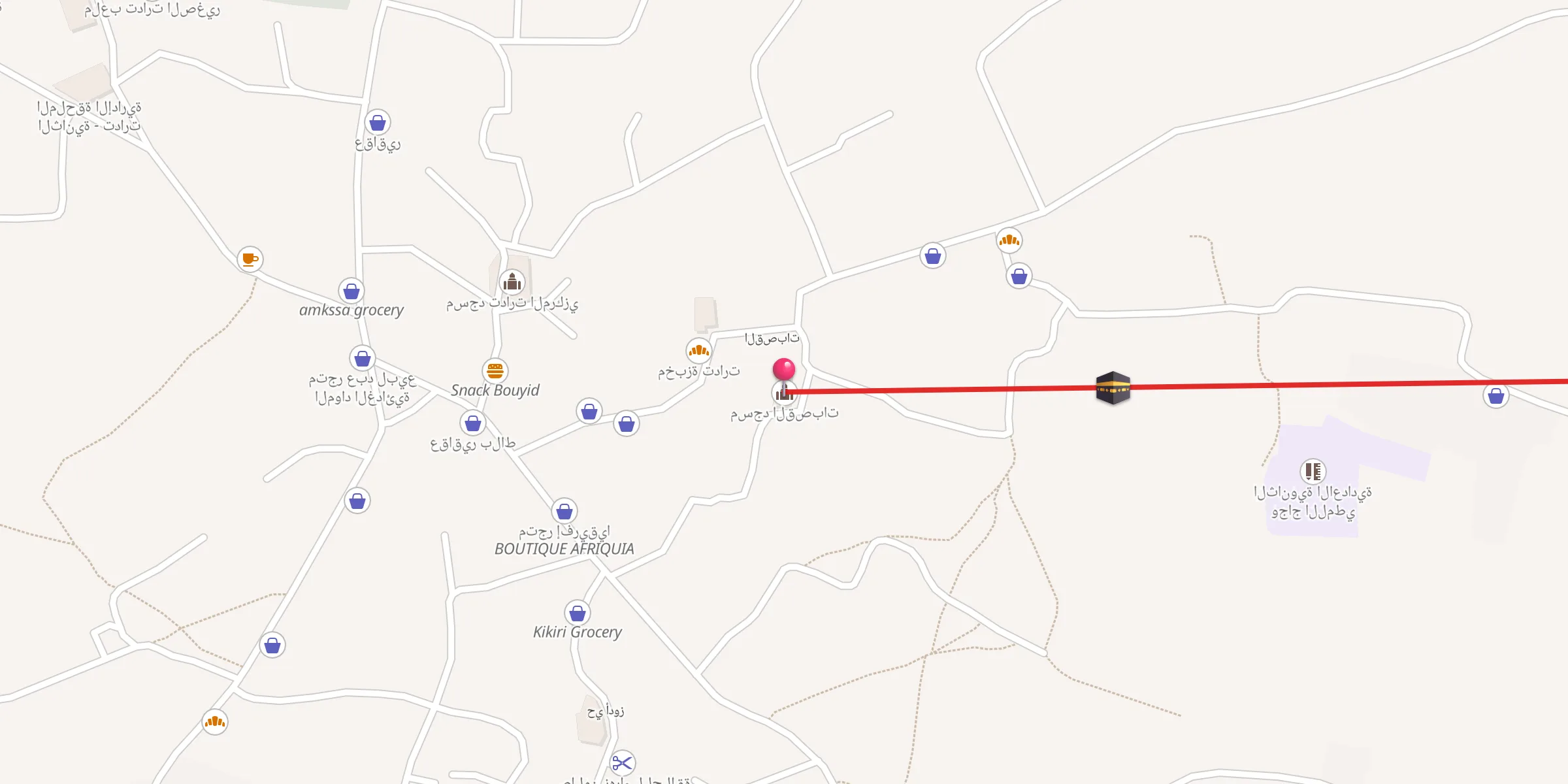 Carte de localisation : مسجد القصبات