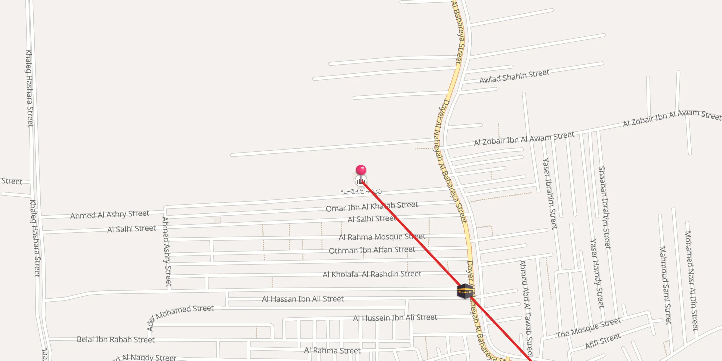 Carte de localisation : مسجد عابدين
