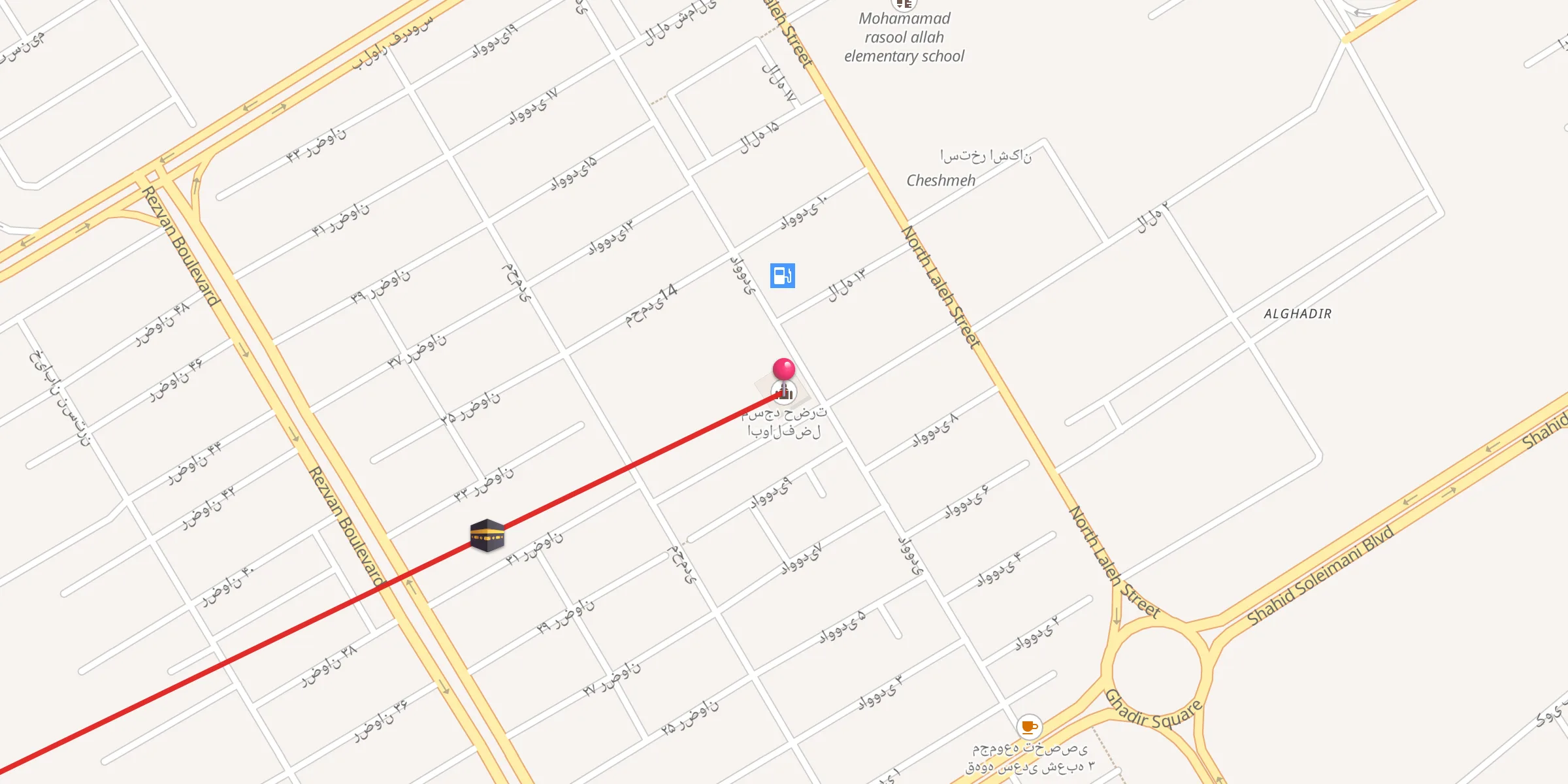 Carte de localisation : مسجد حضرت ابوالفضل