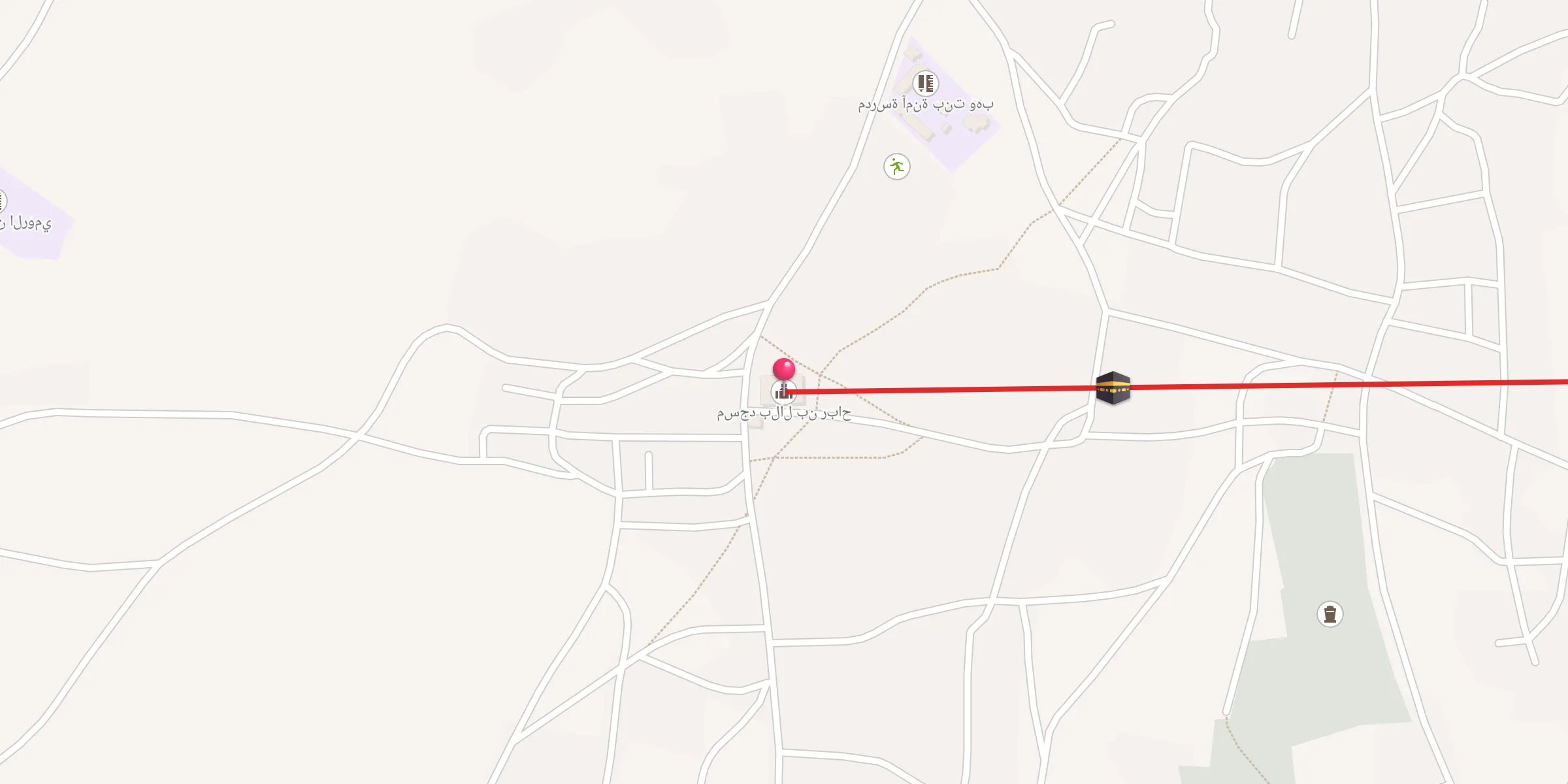 Carte de localisation : مسجد بلال بن رباح