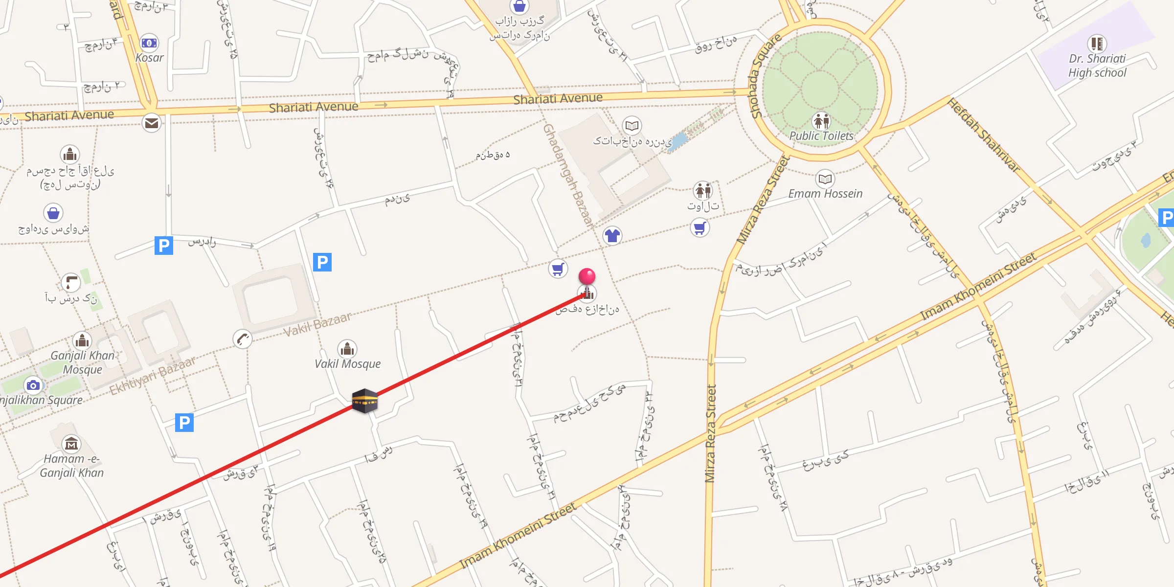 Carte de localisation : صفه عزاخانه
