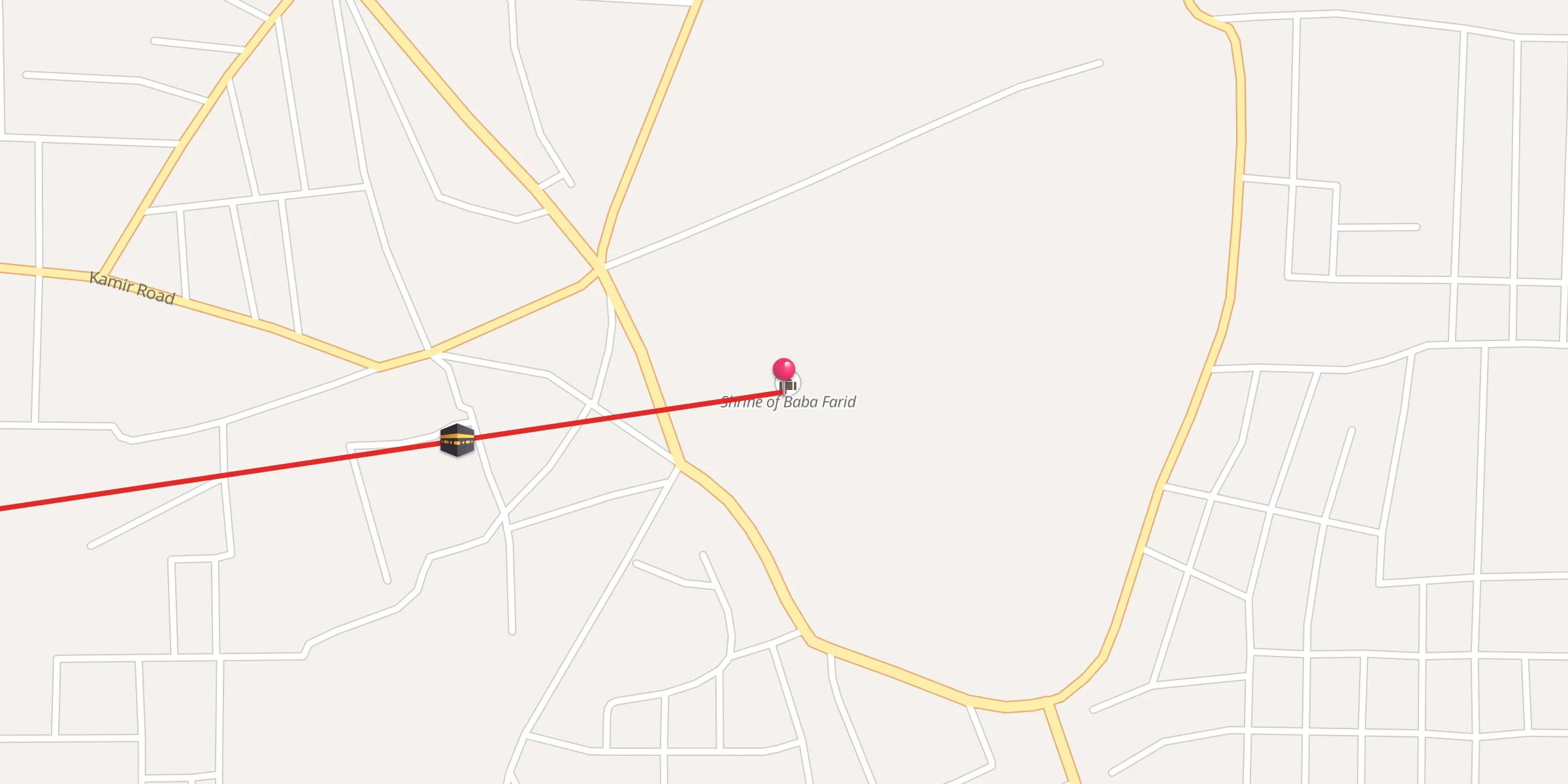 Carte de localisation : Shrine of Baba Farid