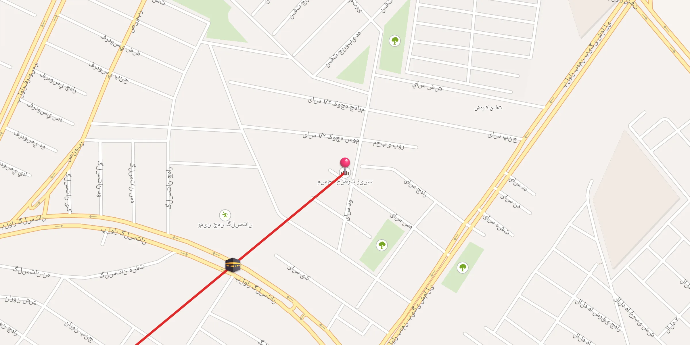 Carte de localisation : مسجد حضرت زینب