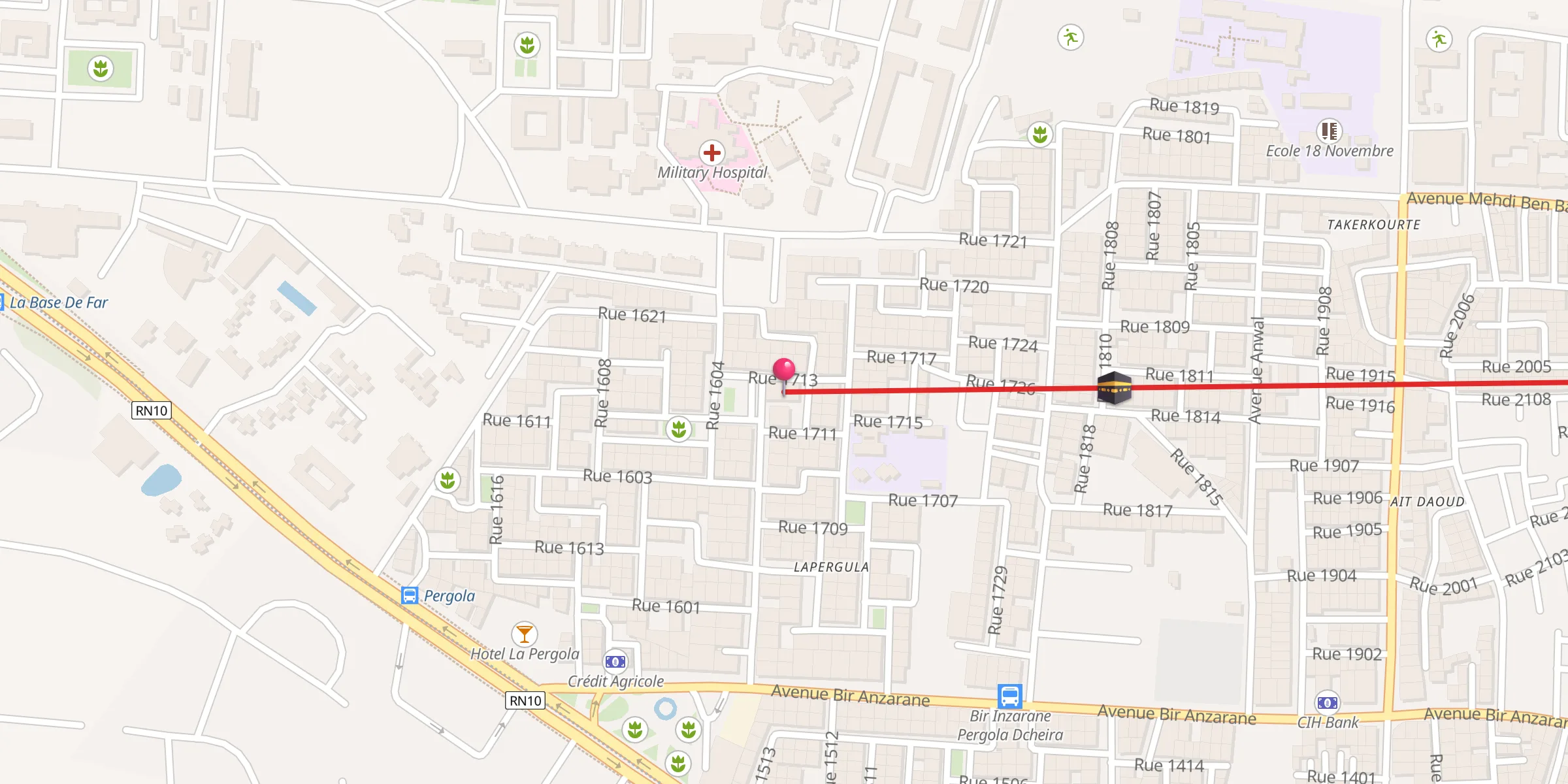 Carte de localisation : Mosqueé Al Fath مسجد الفتح