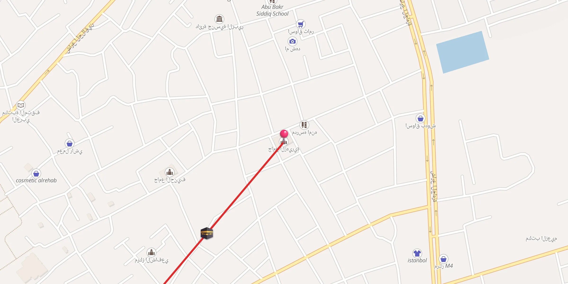 Carte de localisation : جامع الزهيرية