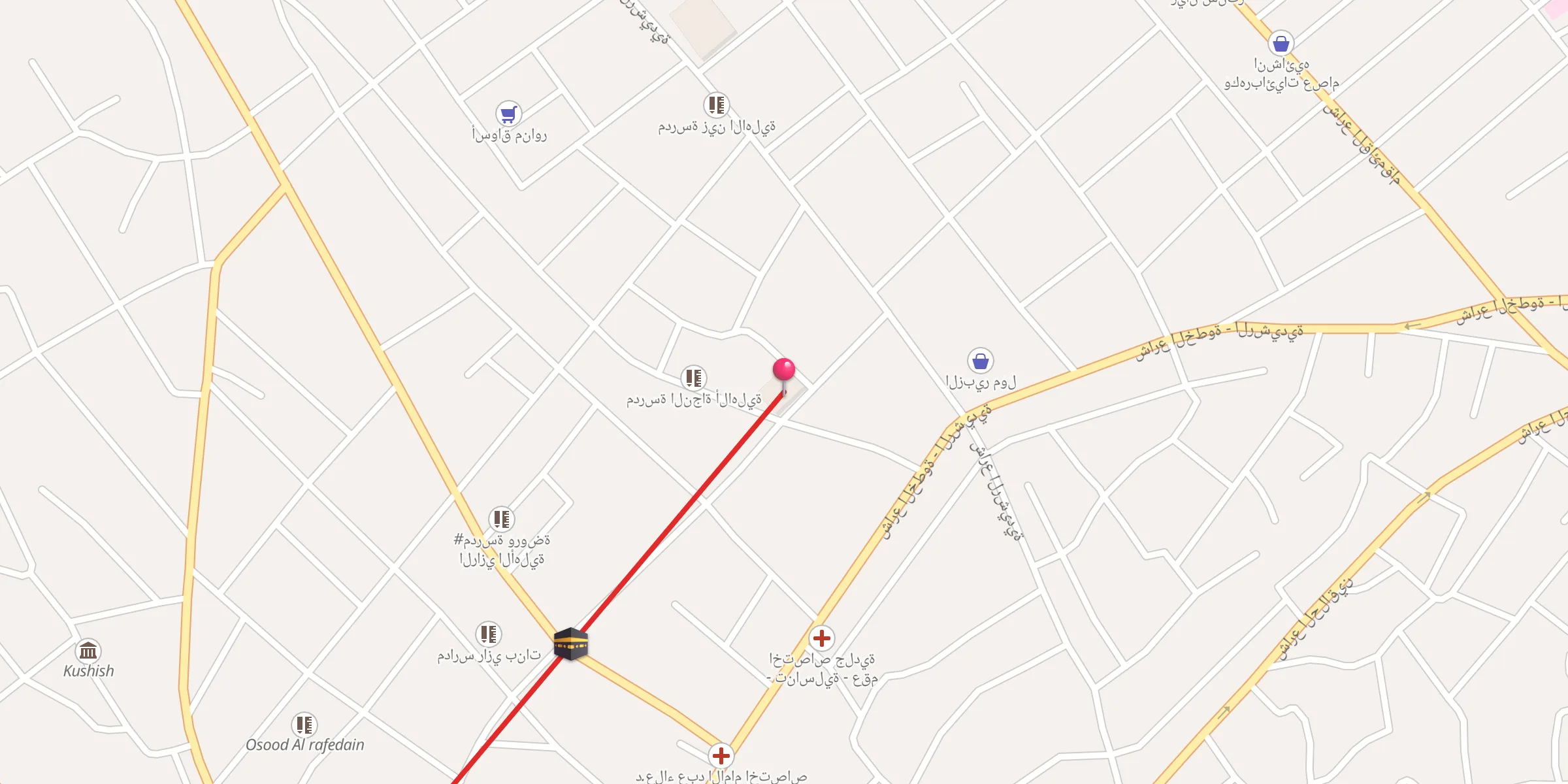 Carte de localisation : جامع الذكير
