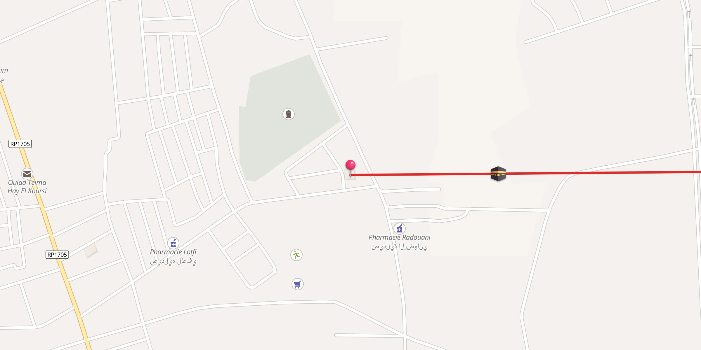 Carte de localisation : Mosque Badr Hay Bn Jdi