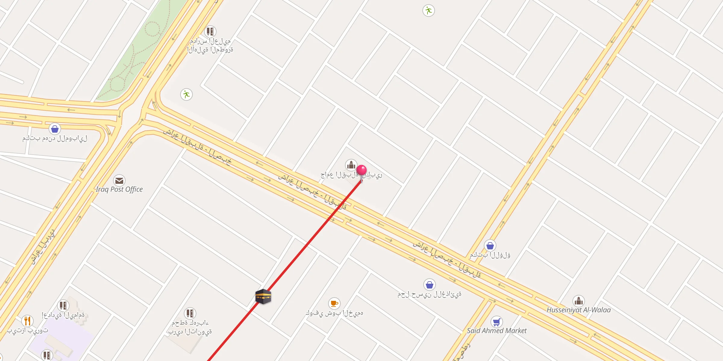 Carte de localisation : جامع القبلة الكبير