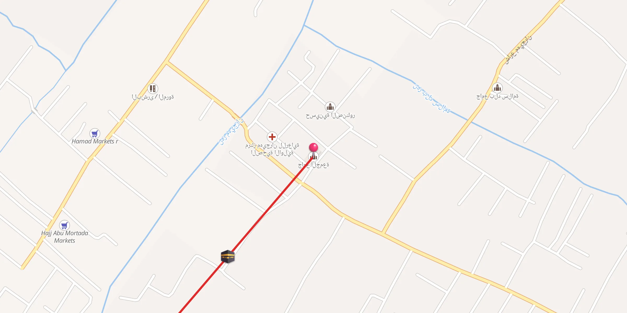 Carte de localisation : جامع الجمعة