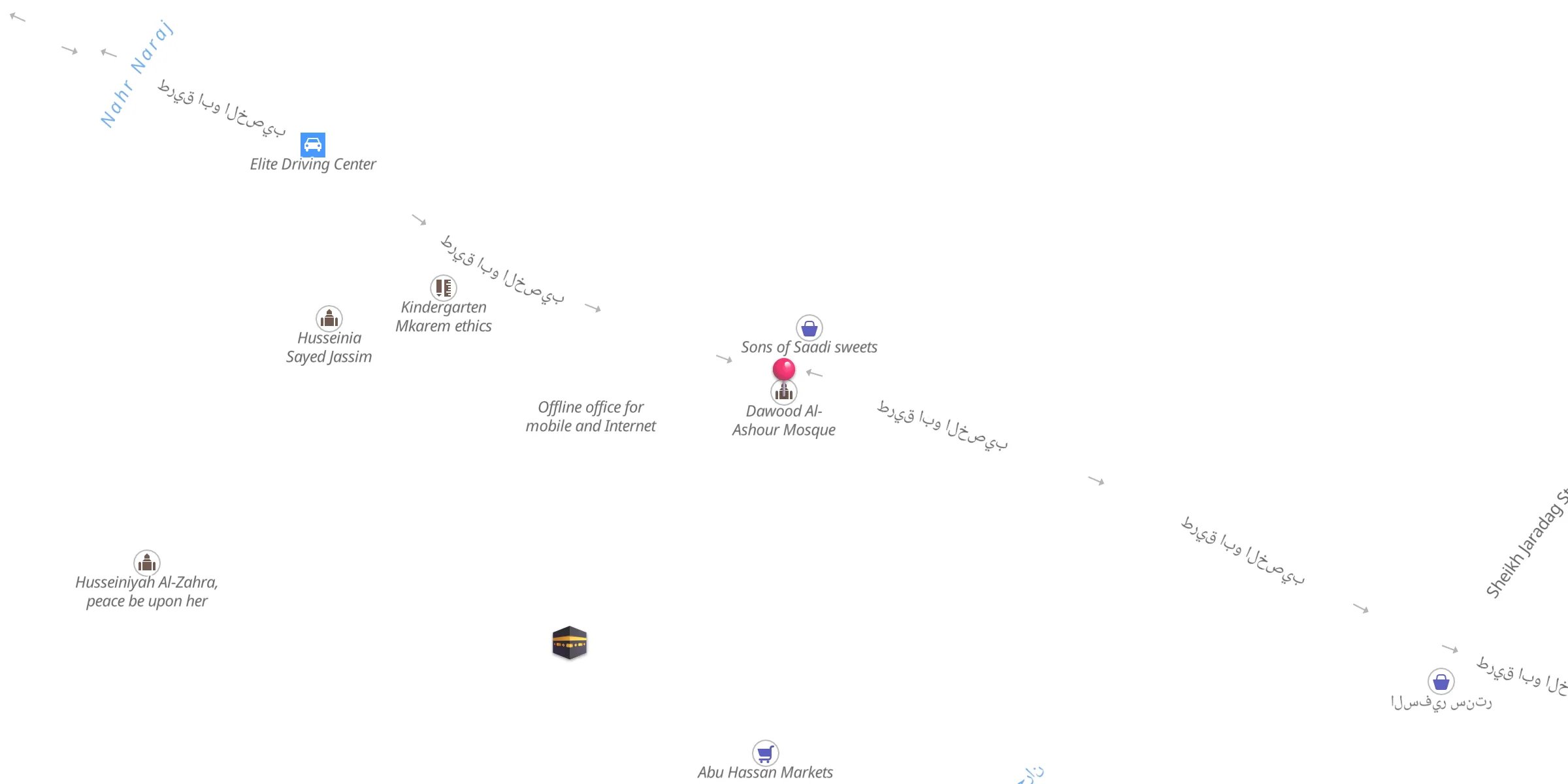 Carte de localisation : Dawood Al-Ashour Mosque