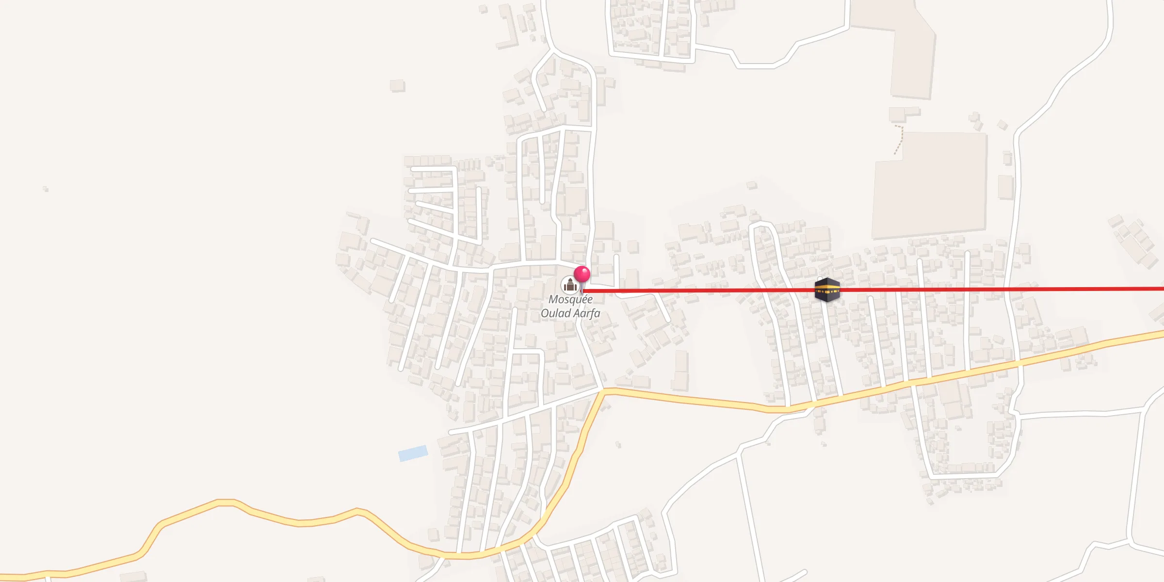 Carte de localisation : Mosquée Oulad Aarfa