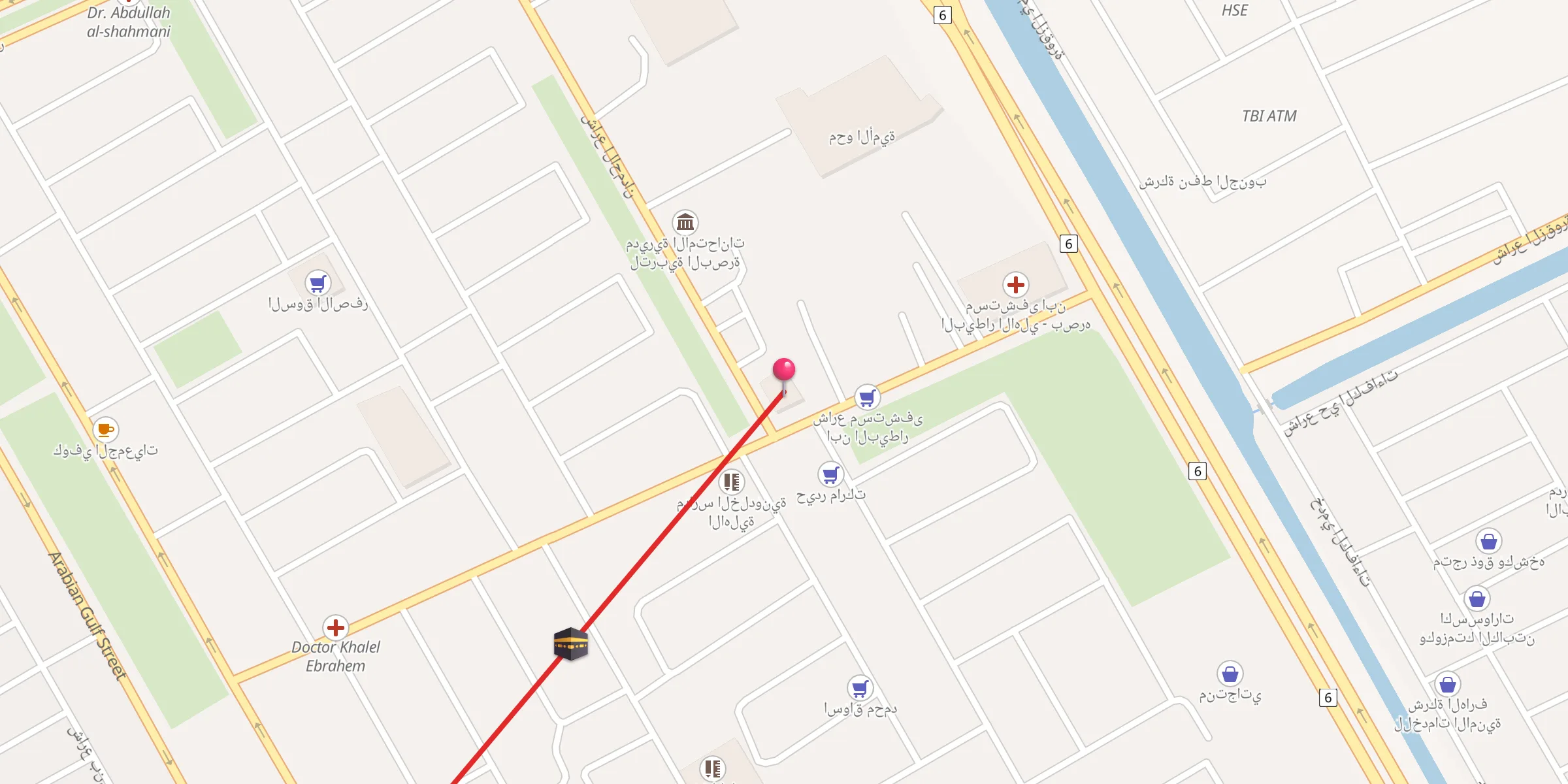 Carte de localisation : جامع المناصير