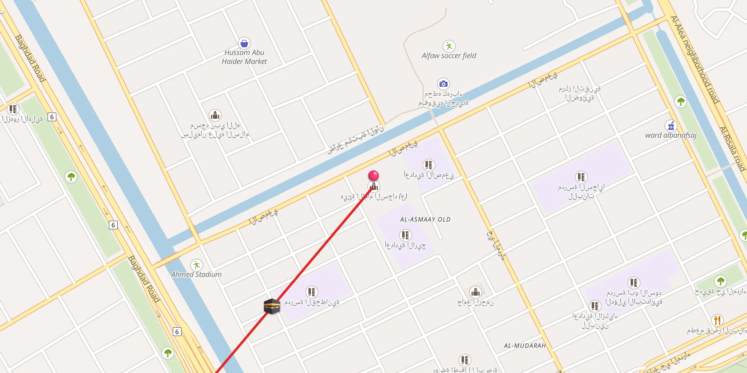 Carte de localisation : هيئة الامام السجاد (ع)