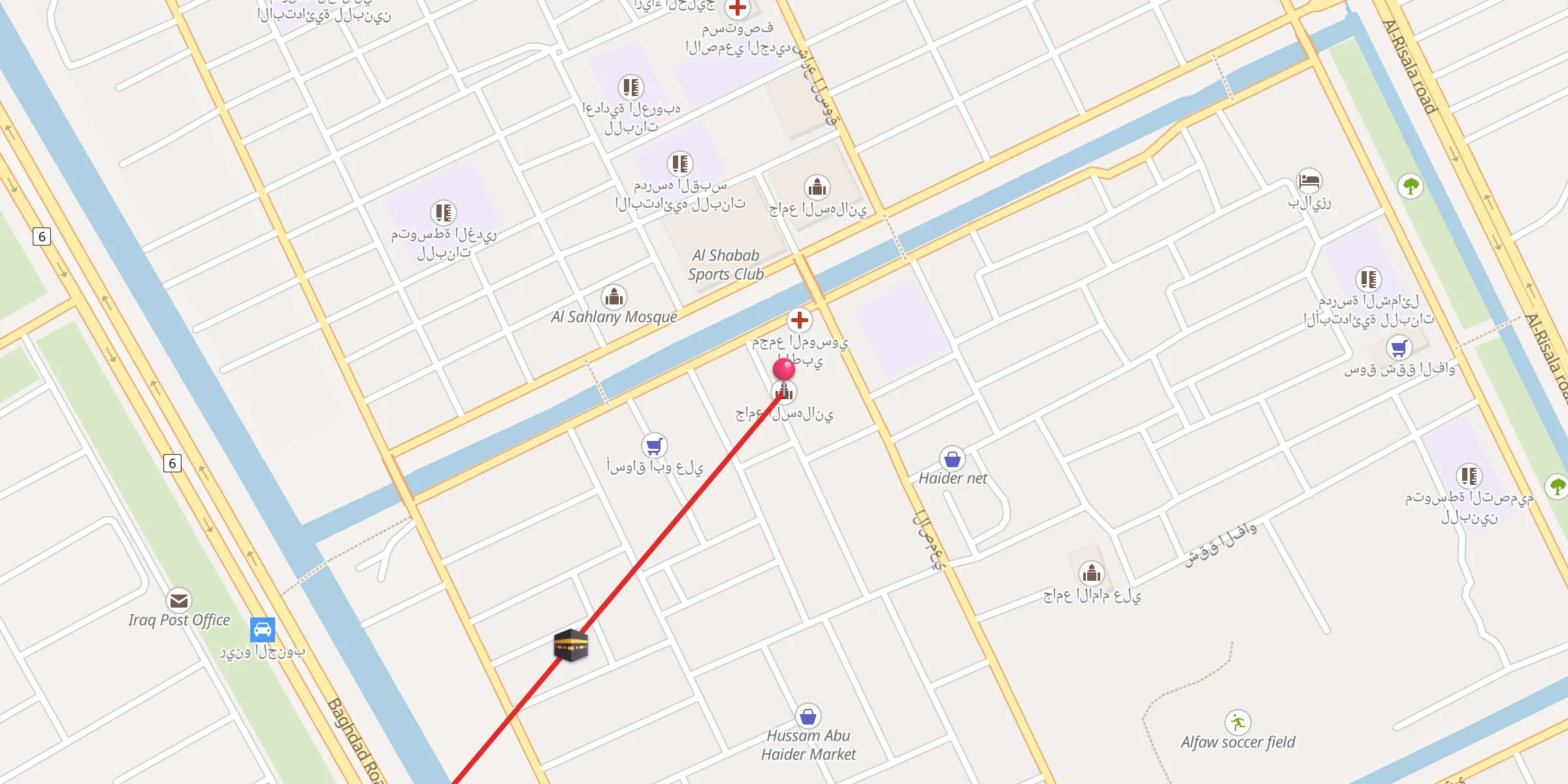 Carte de localisation : جامع السهلاني
