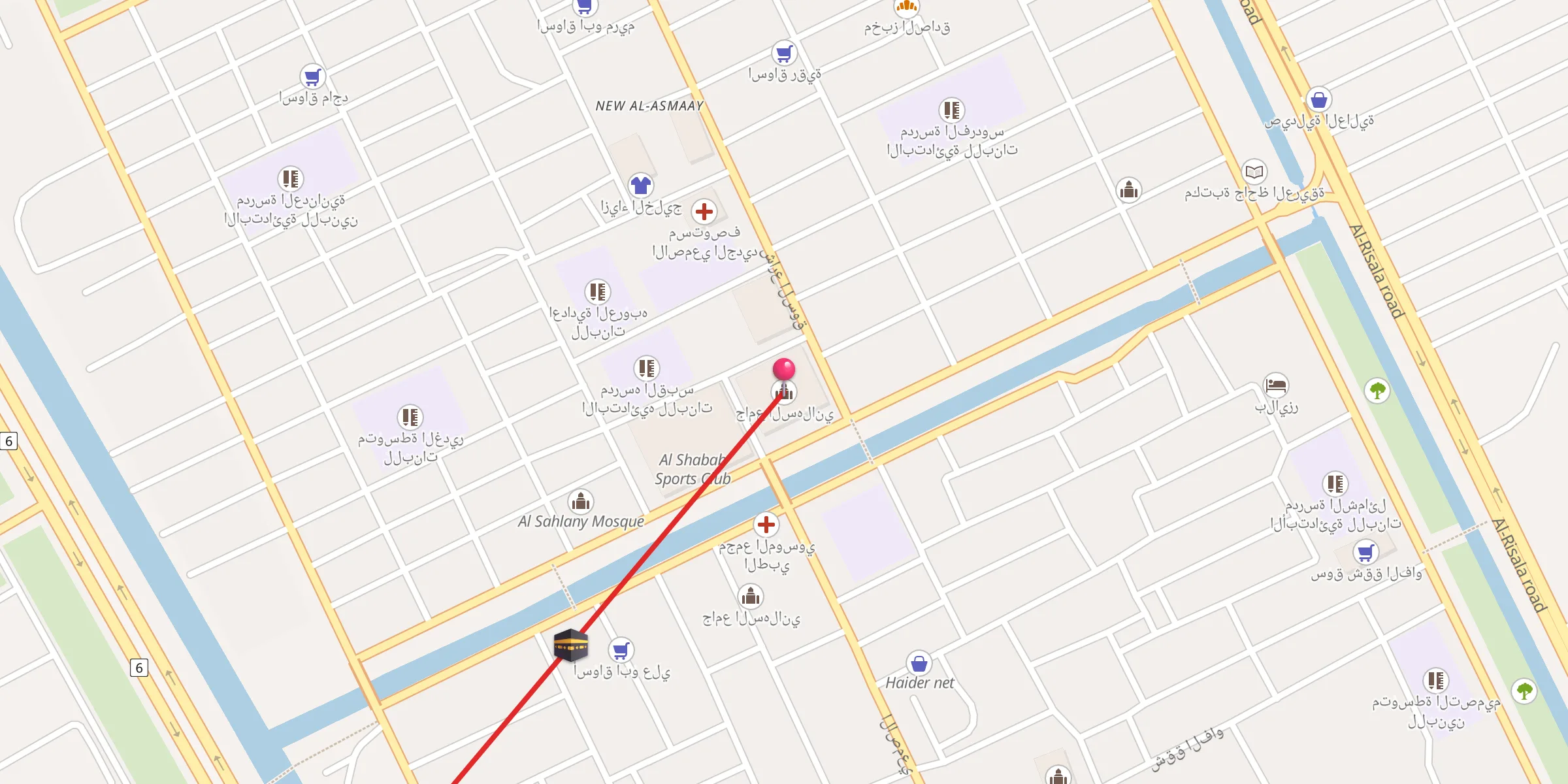Carte de localisation : جامع السهلاني