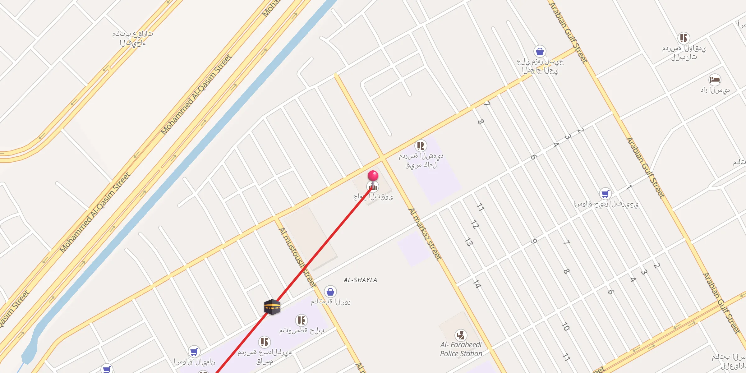 Carte de localisation : جامع التقوى