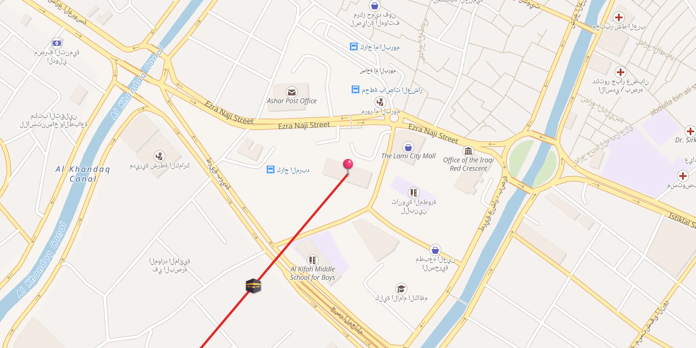 Carte de localisation : مسجد المظفر