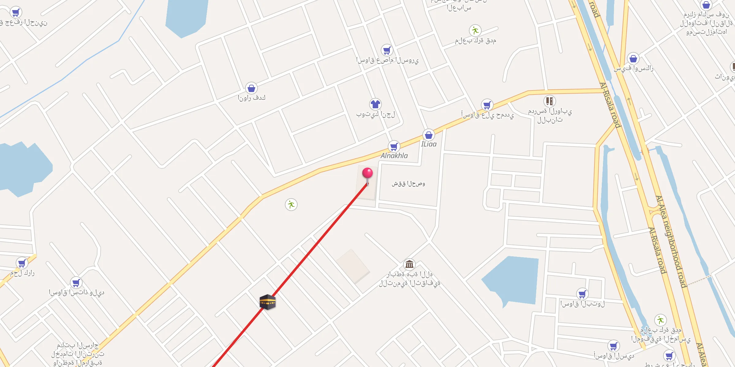 Carte de localisation : جامع الموفقية