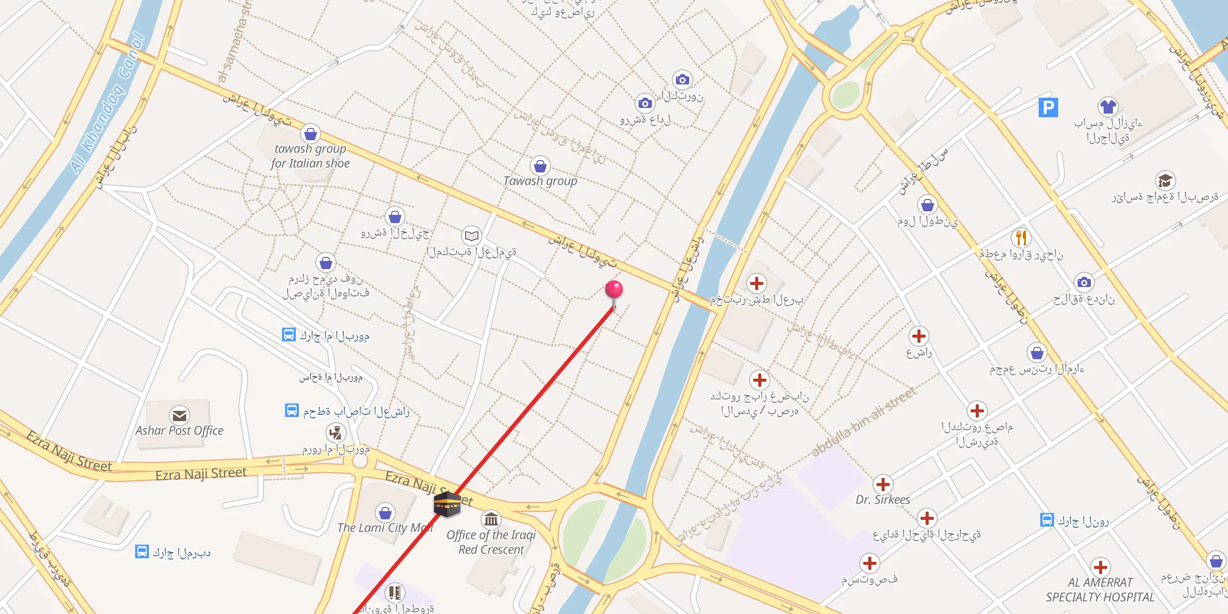 Carte de localisation : جامع الملاك