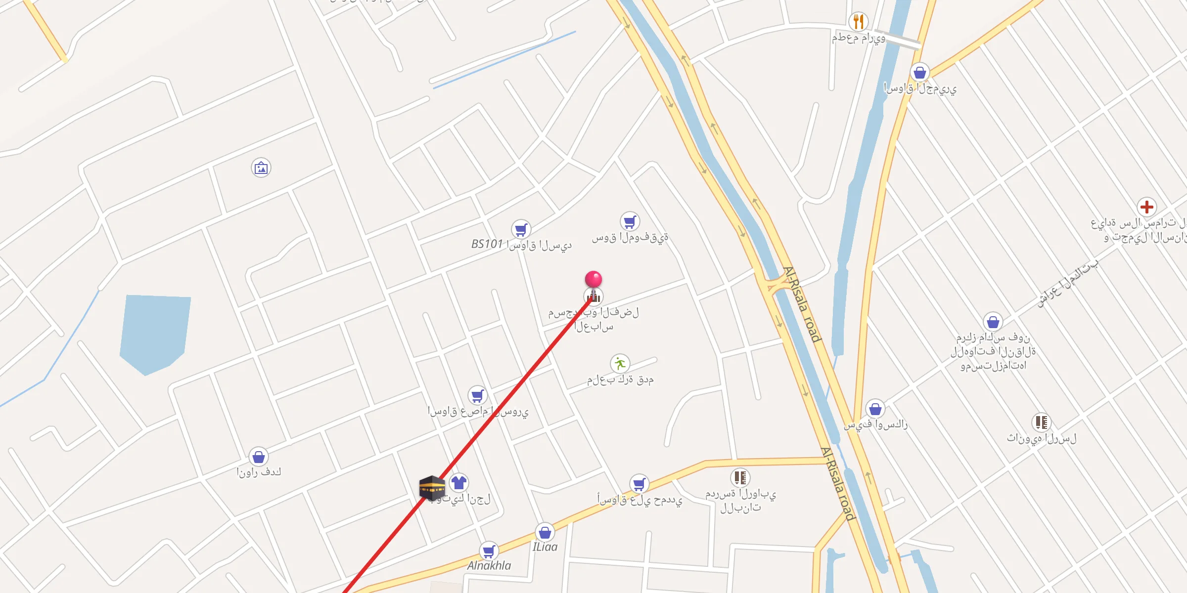Carte de localisation : مسجد ابو الفضل العباس
