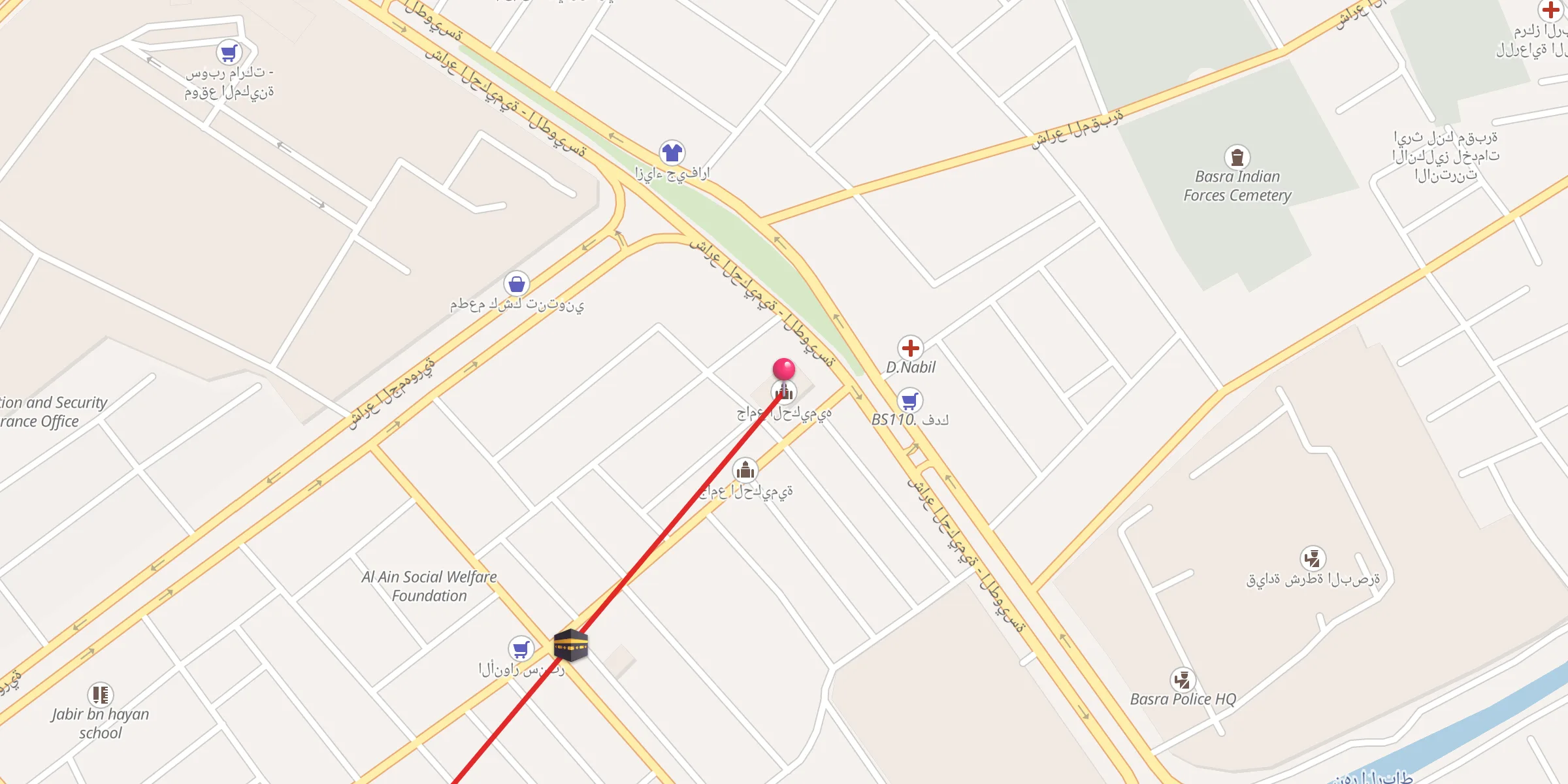 Carte de localisation : جامع الحكيميه