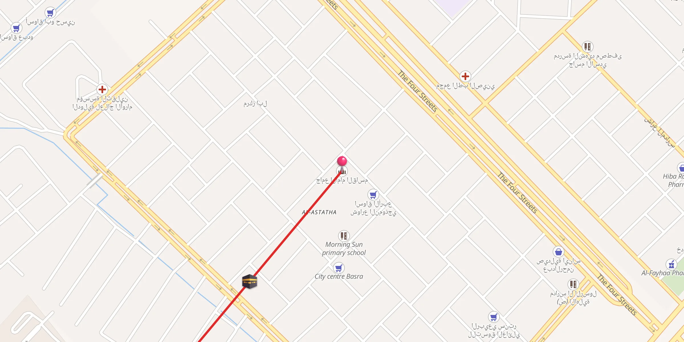 Carte de localisation : جامع الإمام القاسم ( ع )