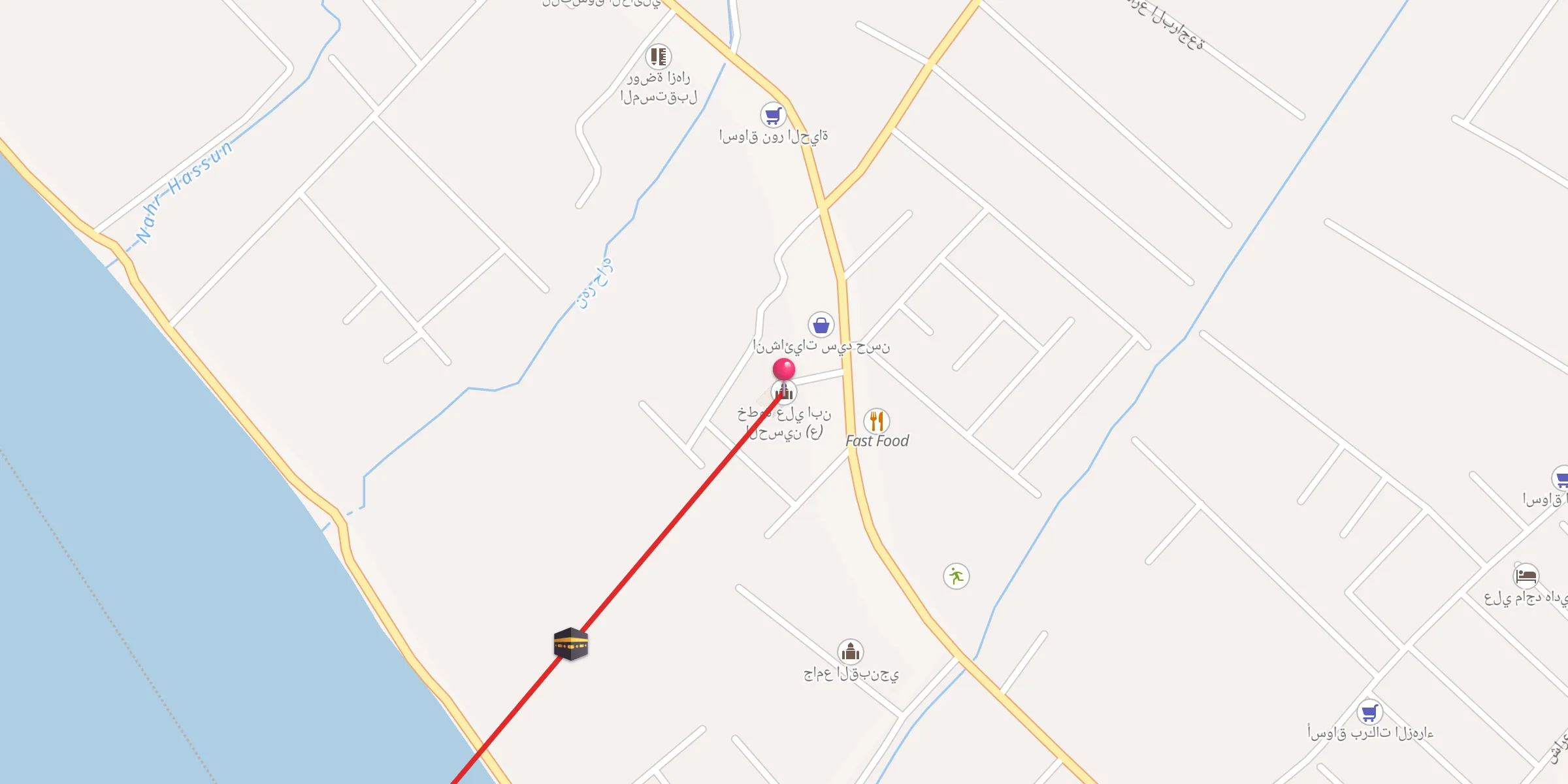 Carte de localisation : خطوة علي ابن الحسين (ع)
