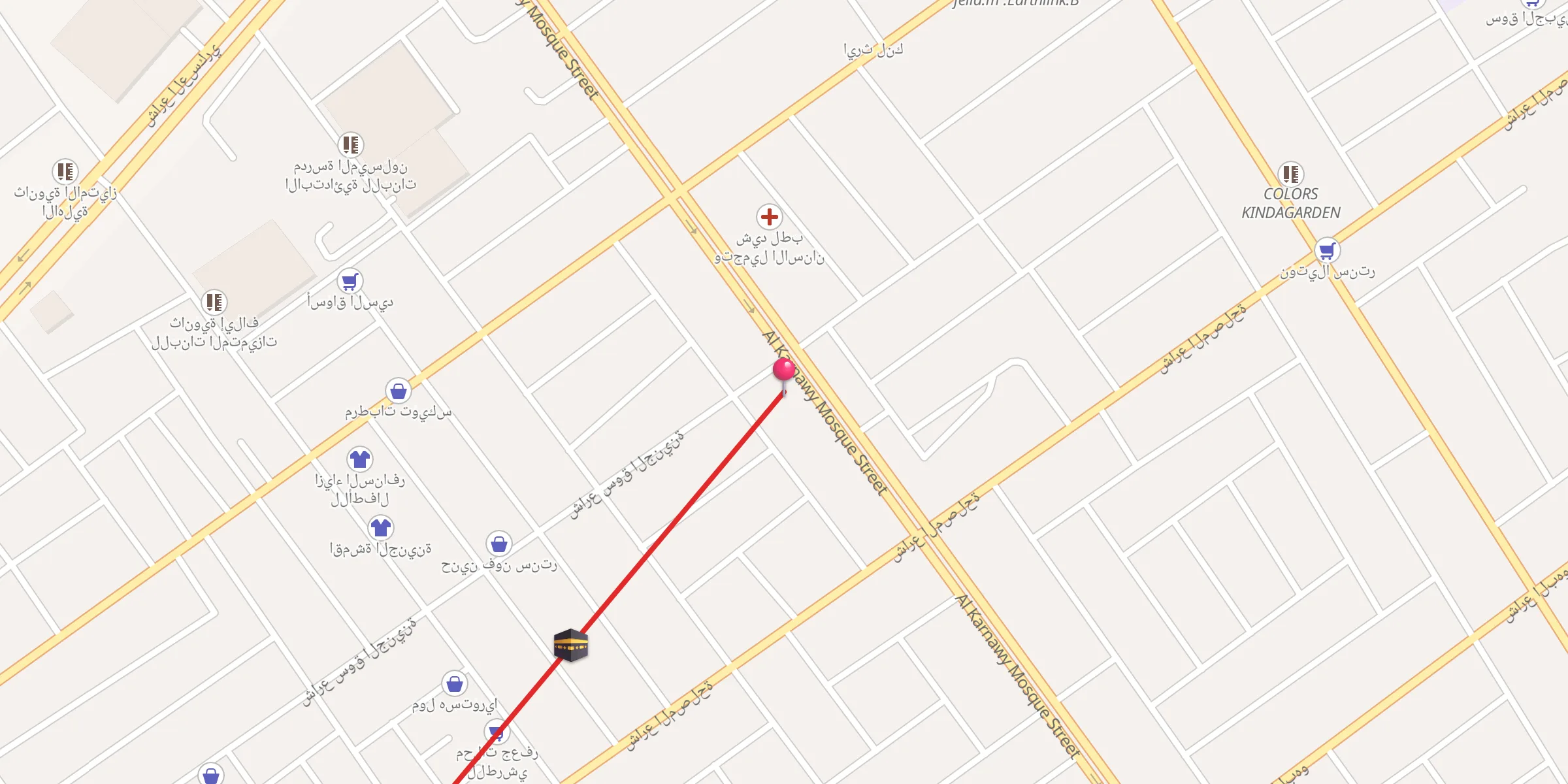 Carte de localisation : جامع الكرناوي