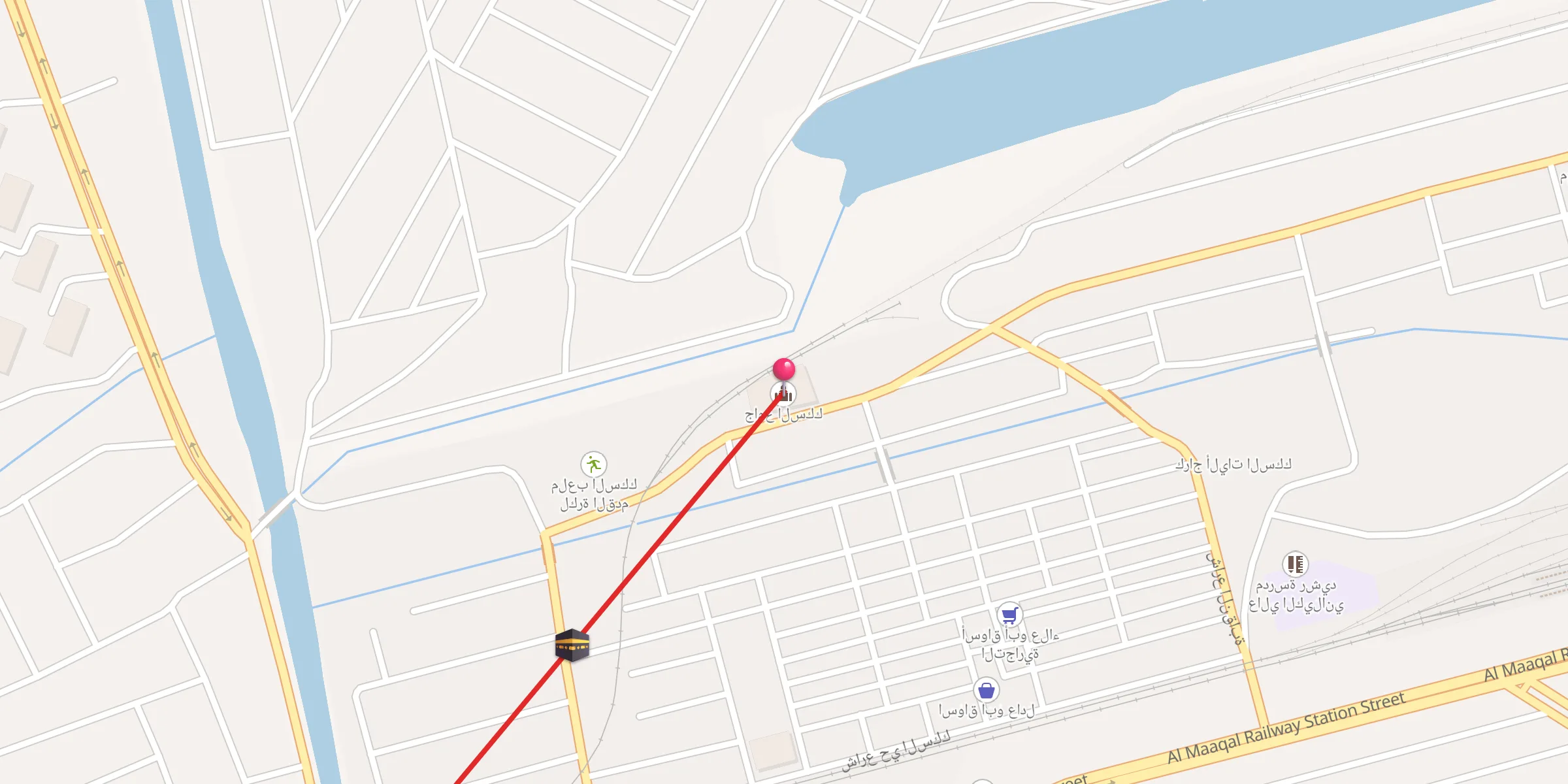 Carte de localisation : جامع السكك