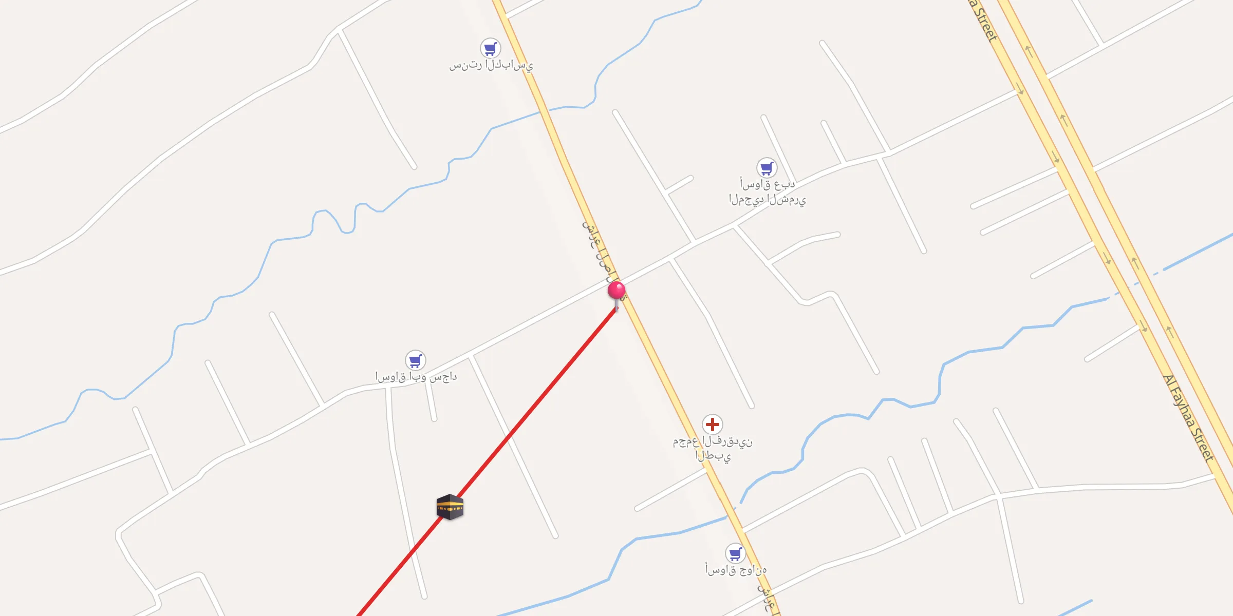 Carte de localisation : مسجد شط العرب