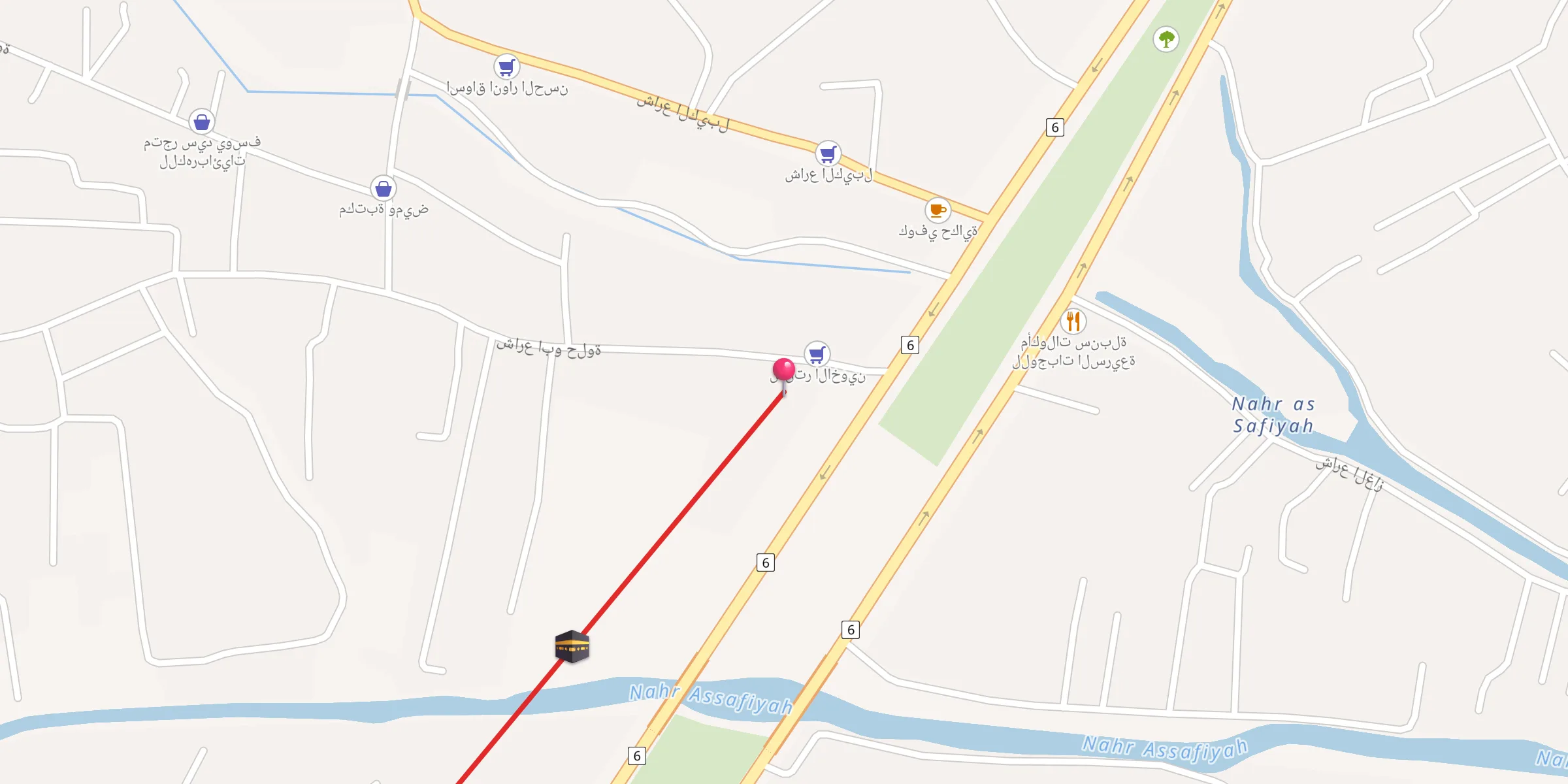 Carte de localisation : جامع الحاج عطية جاسم