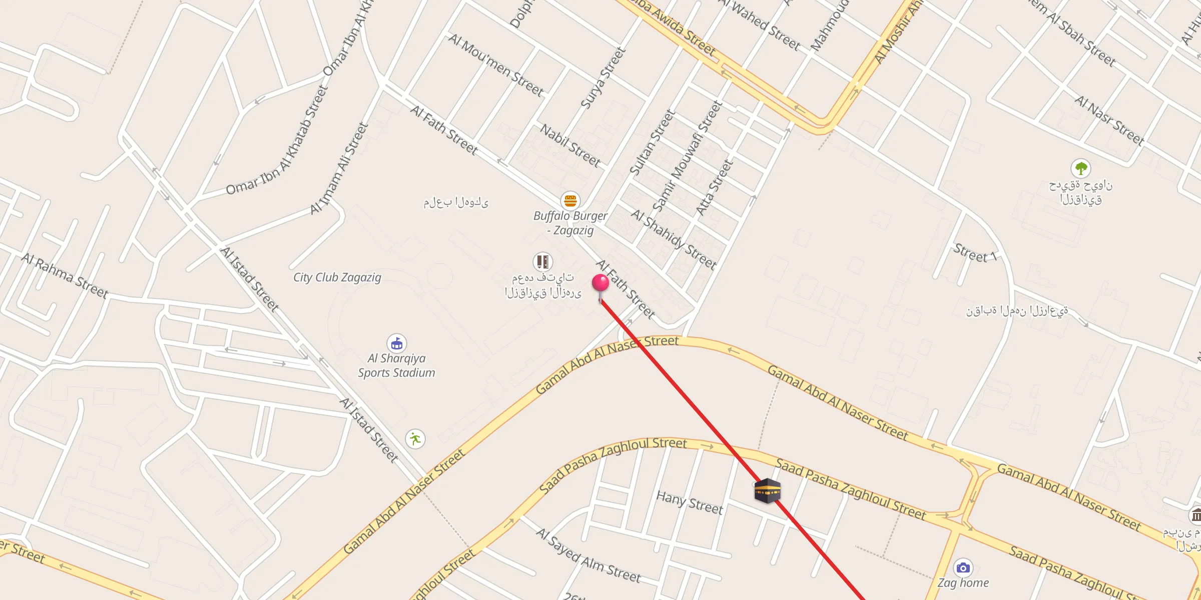 Carte de localisation : جامع الفتح