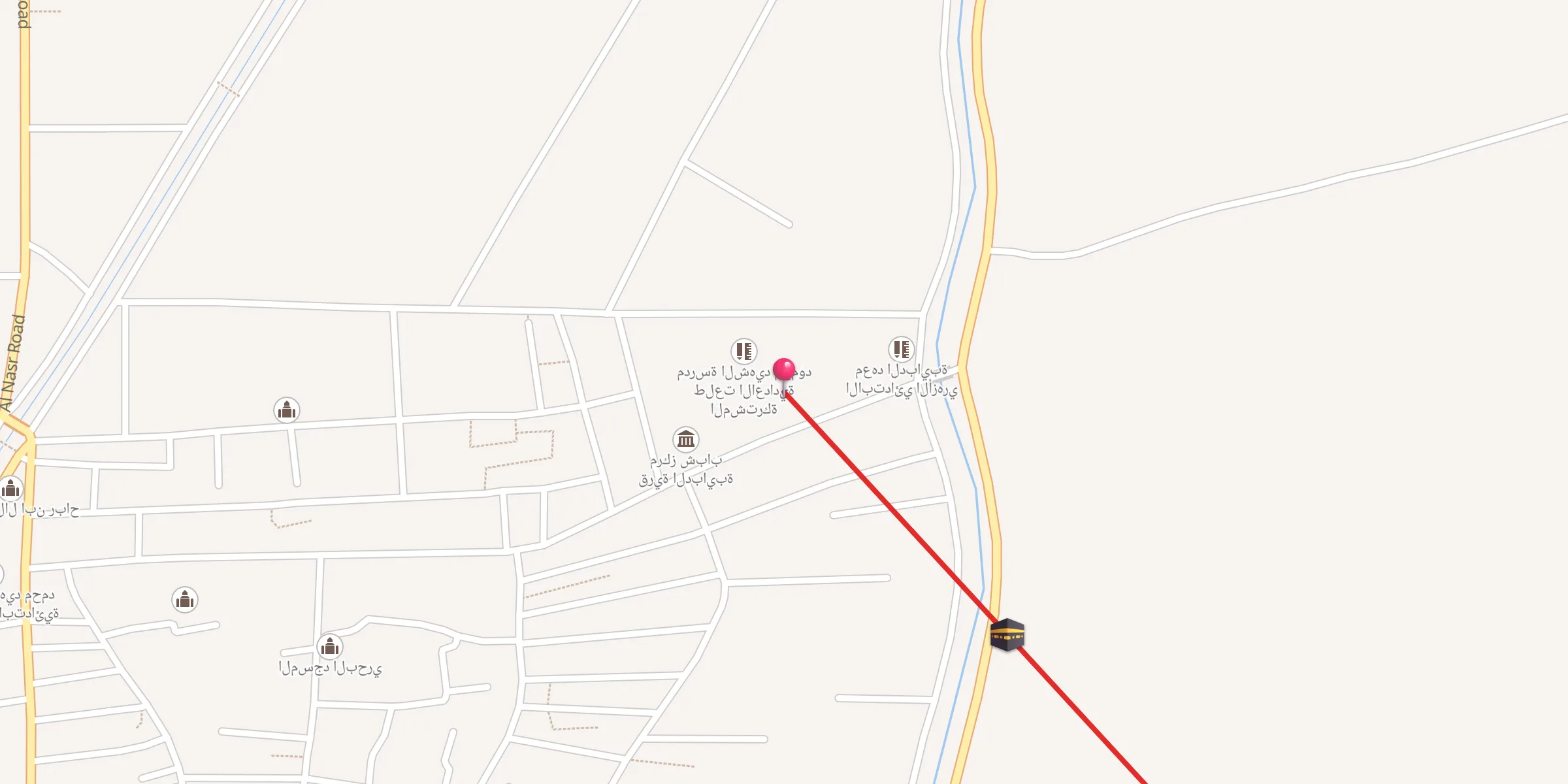 Carte de localisation : مسجد عمر بن عبدالعزيز