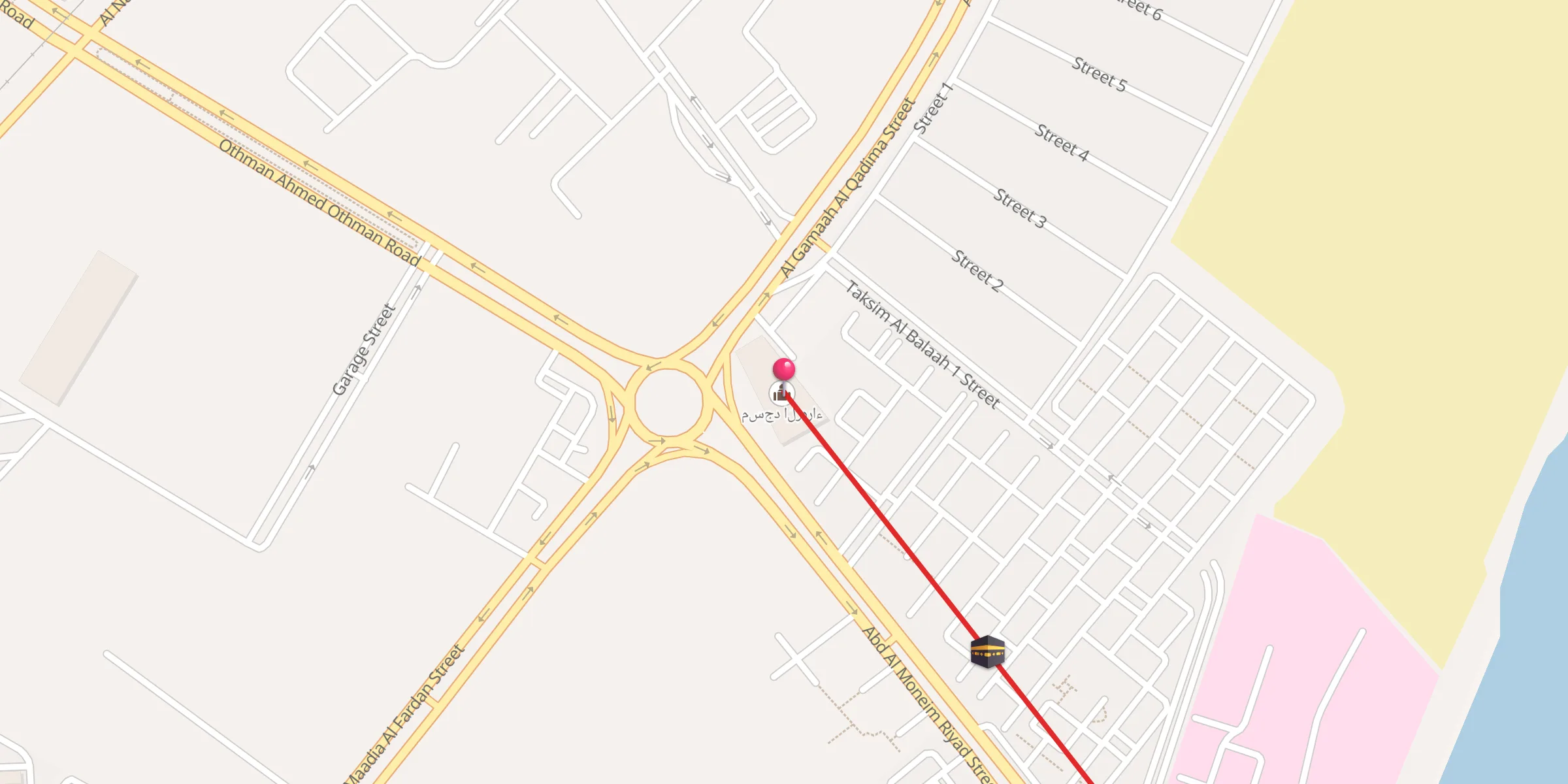 Carte de localisation : مسجد الزهراء