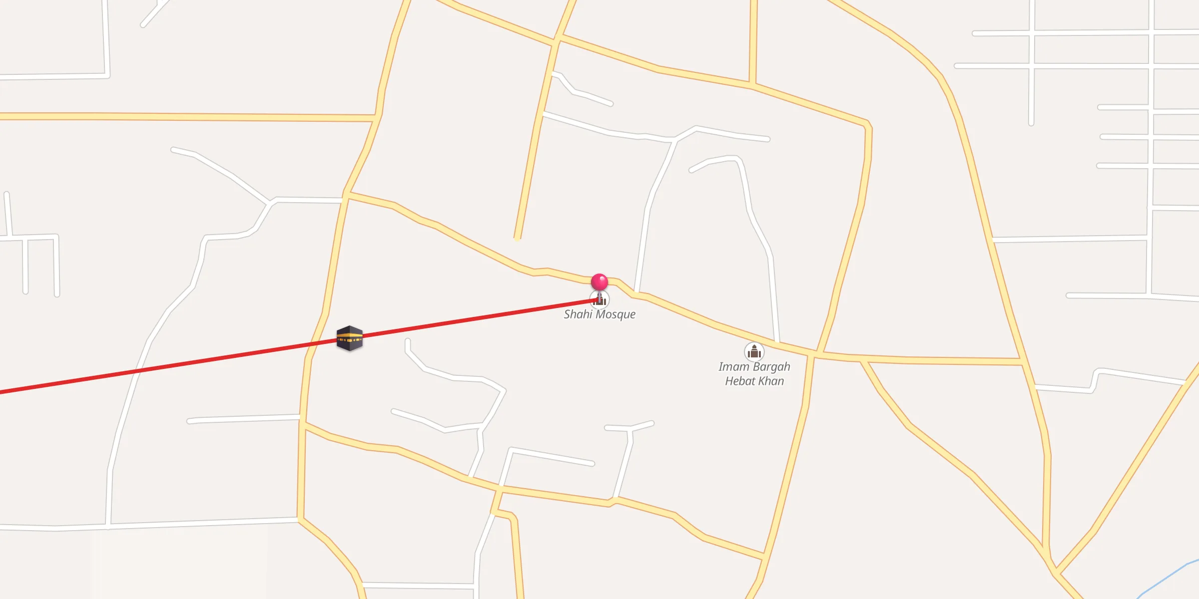 Carte de localisation : شاہی مسجد