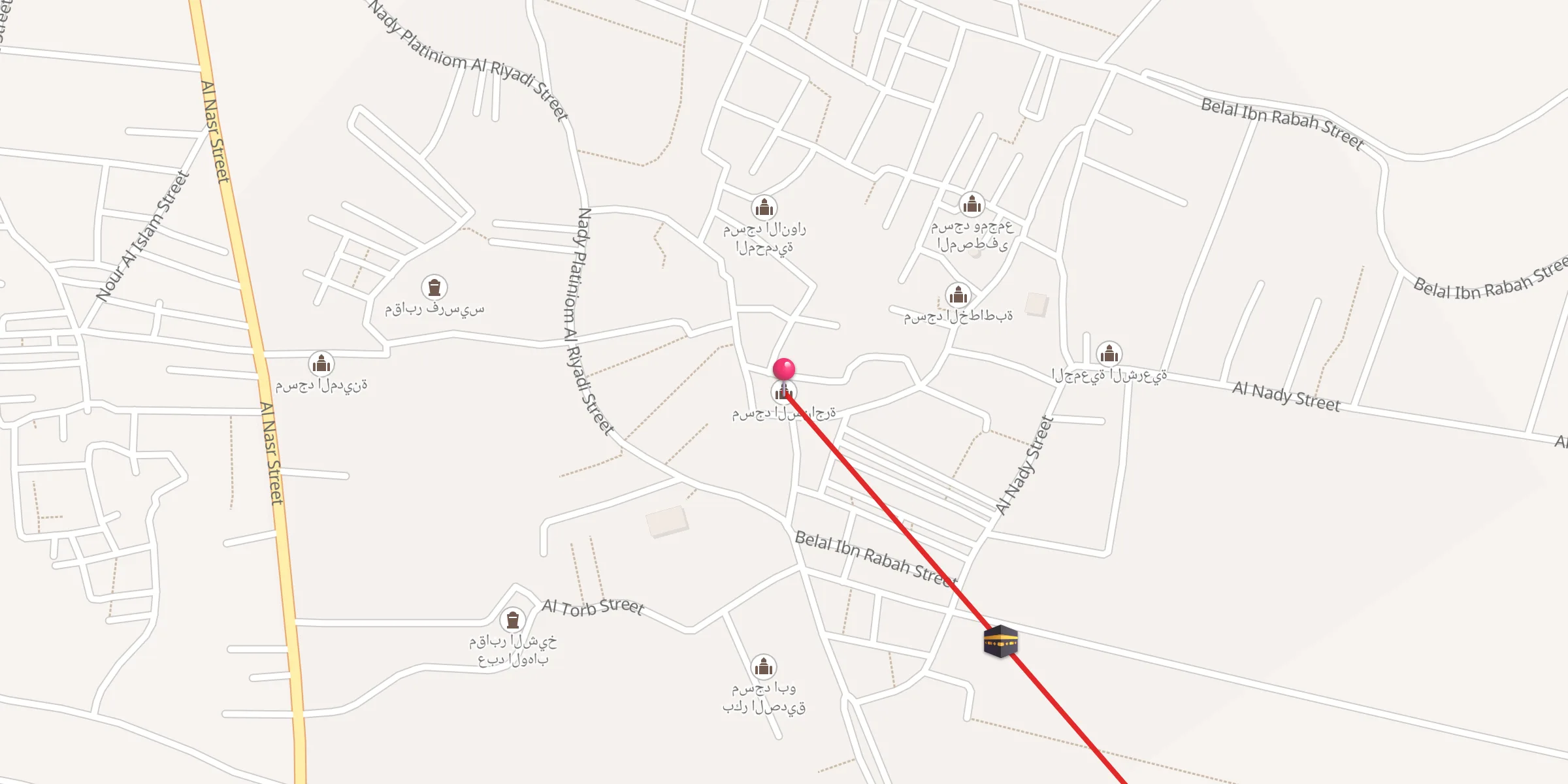 Carte de localisation : مسجد السناجرة