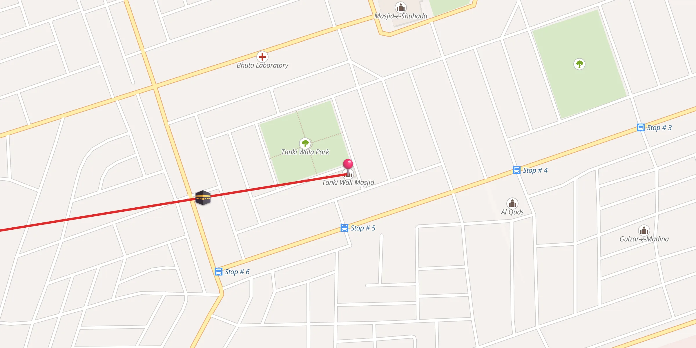 Carte de localisation : Tanki Wali Masjid