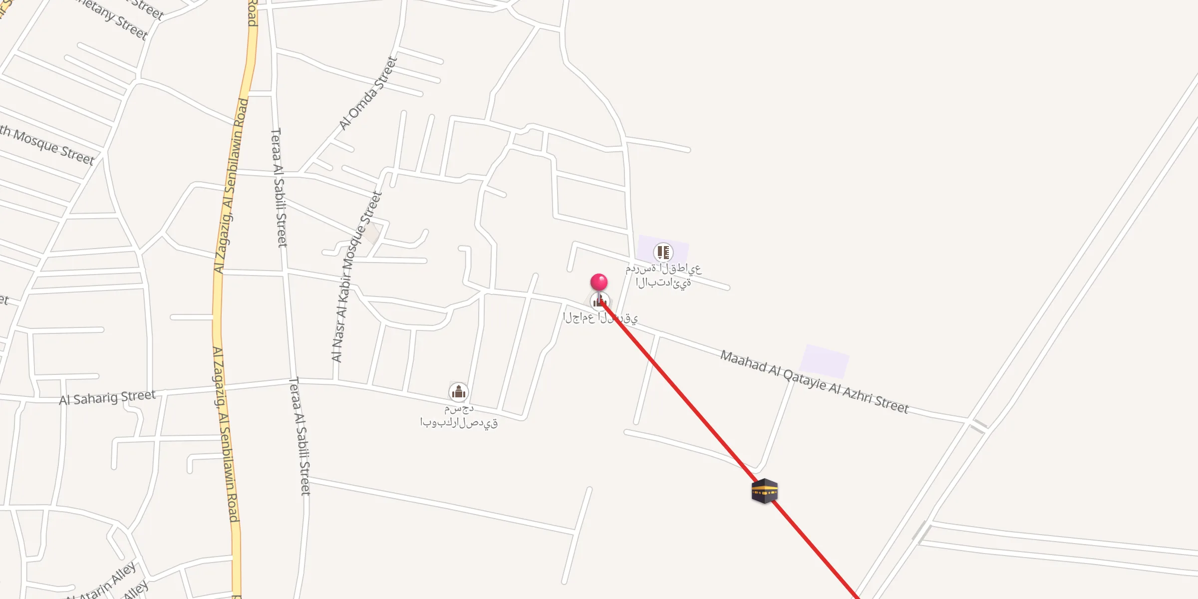 Carte de localisation : الجامع الشرقي