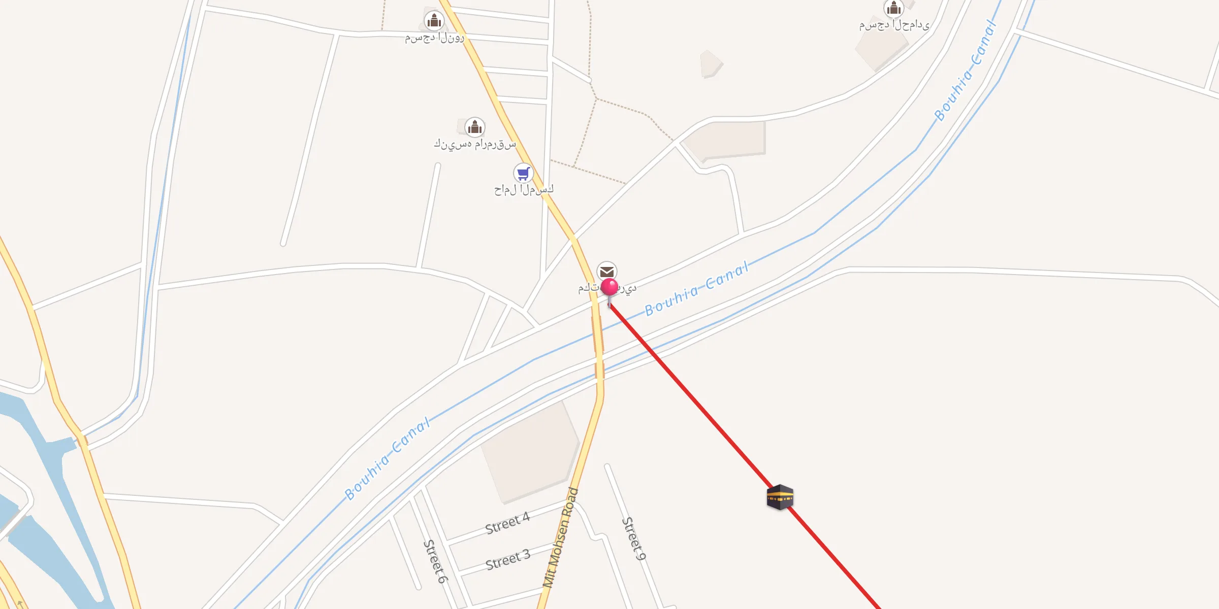 Carte de localisation : مسجد السلام