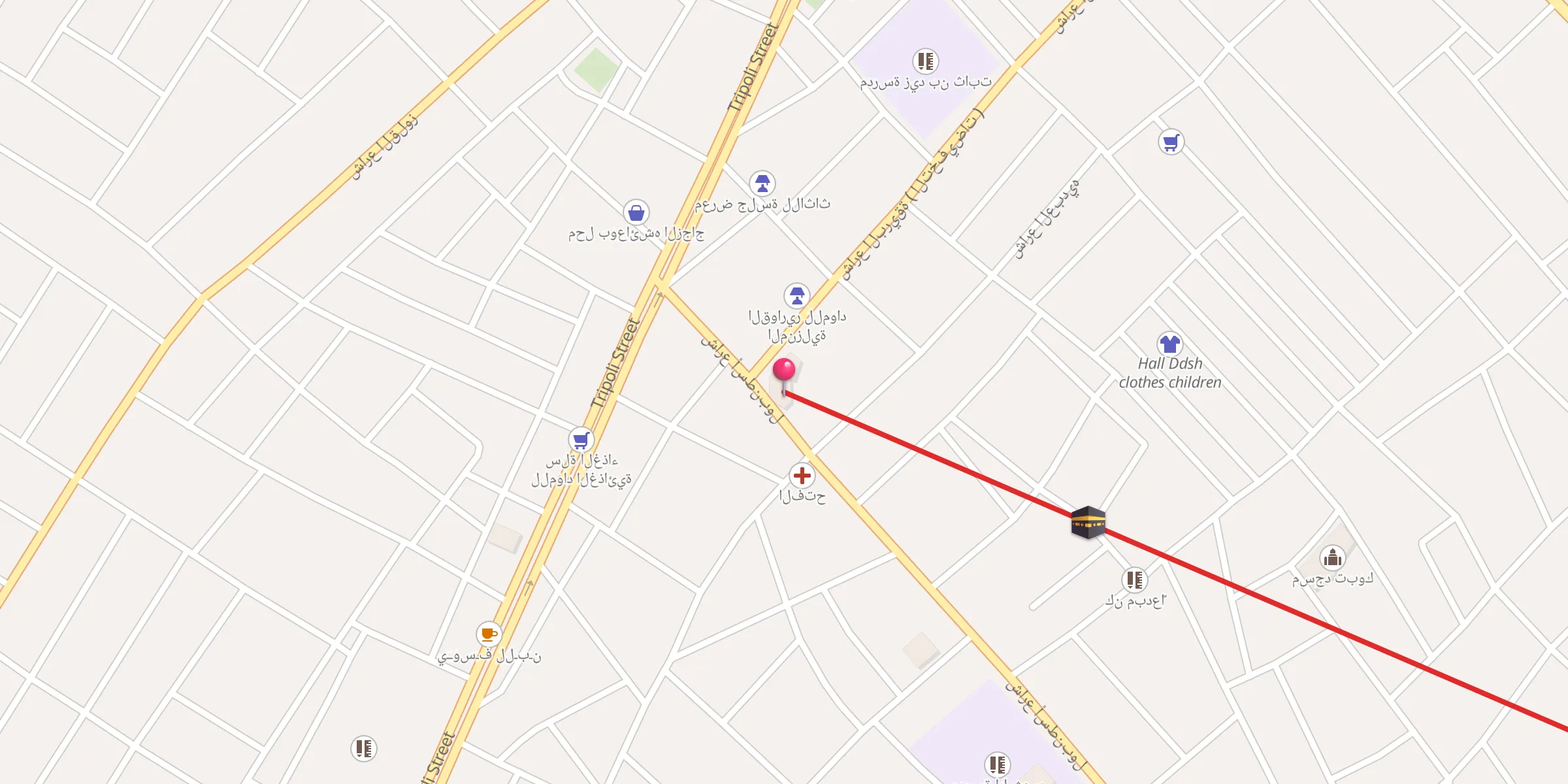 Carte de localisation : مسجد الفتح