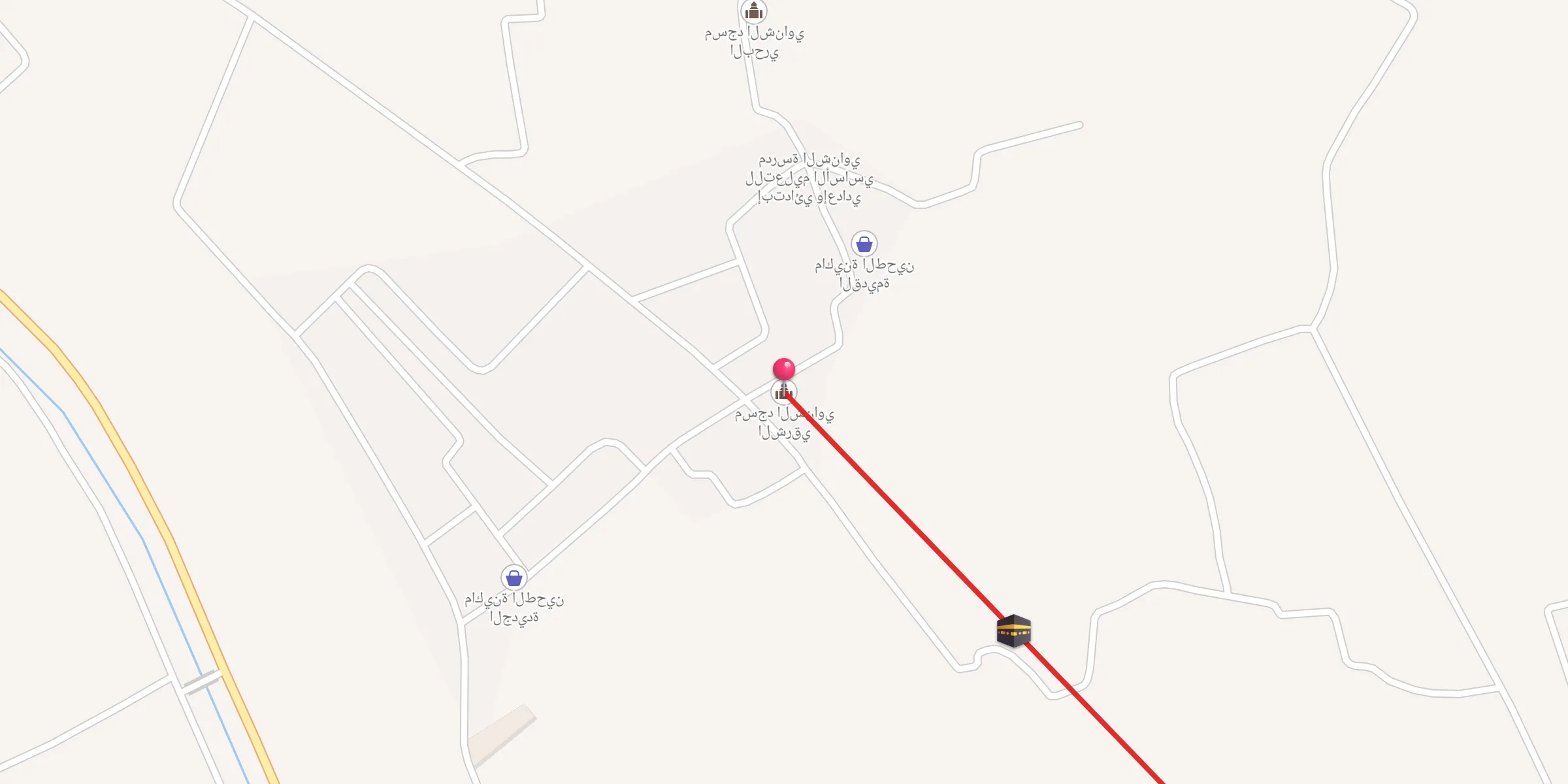 Carte de localisation : مسجد الشناوي الشرقي